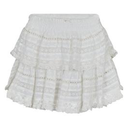 LoveshackFancy Ruffle Mini Skirt