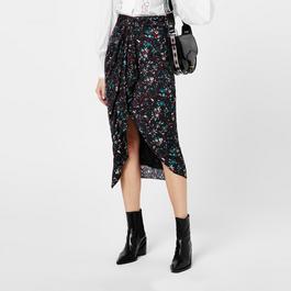 Marant Etoile Berthe Floral Midi Skirt