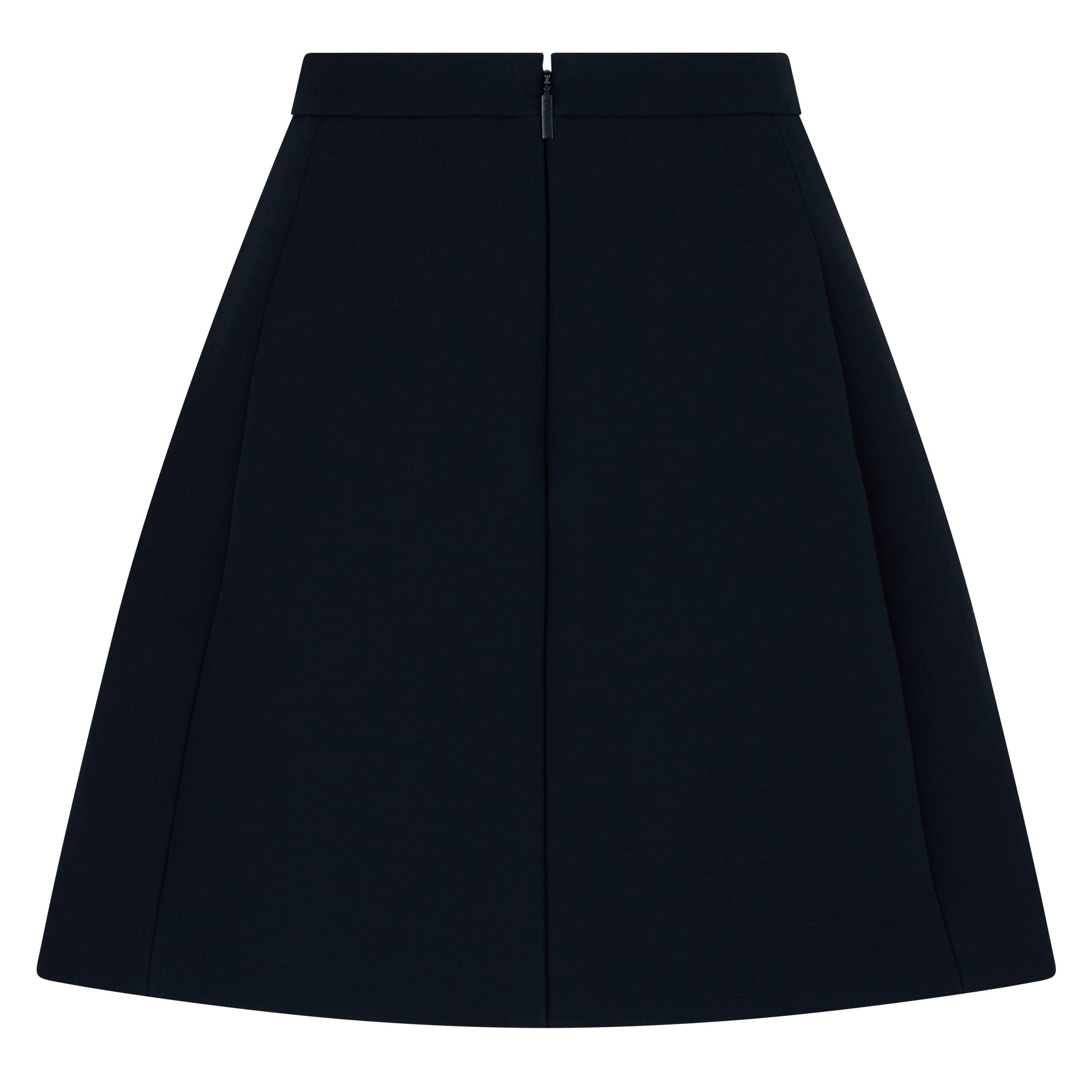 Navy - Valentino - Vlogo A-Line Mini Skirt - 6