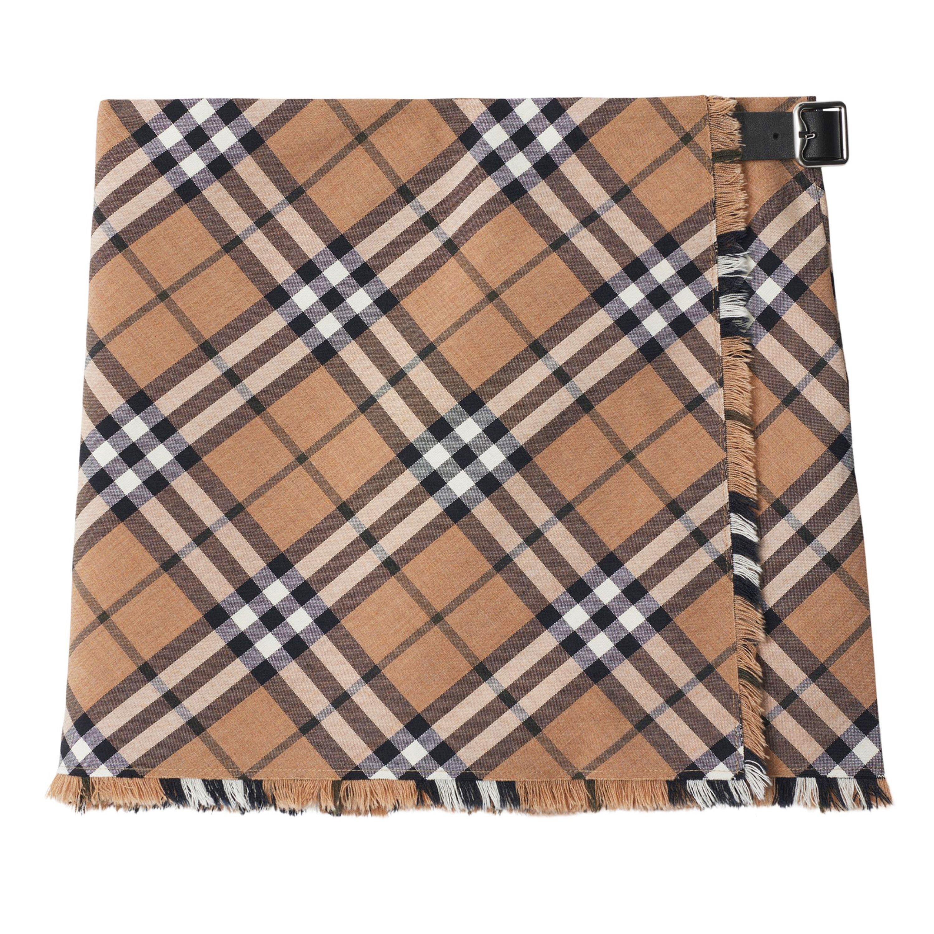 Linden - Burberry - Check Wool Blend Mini Kilt - 7