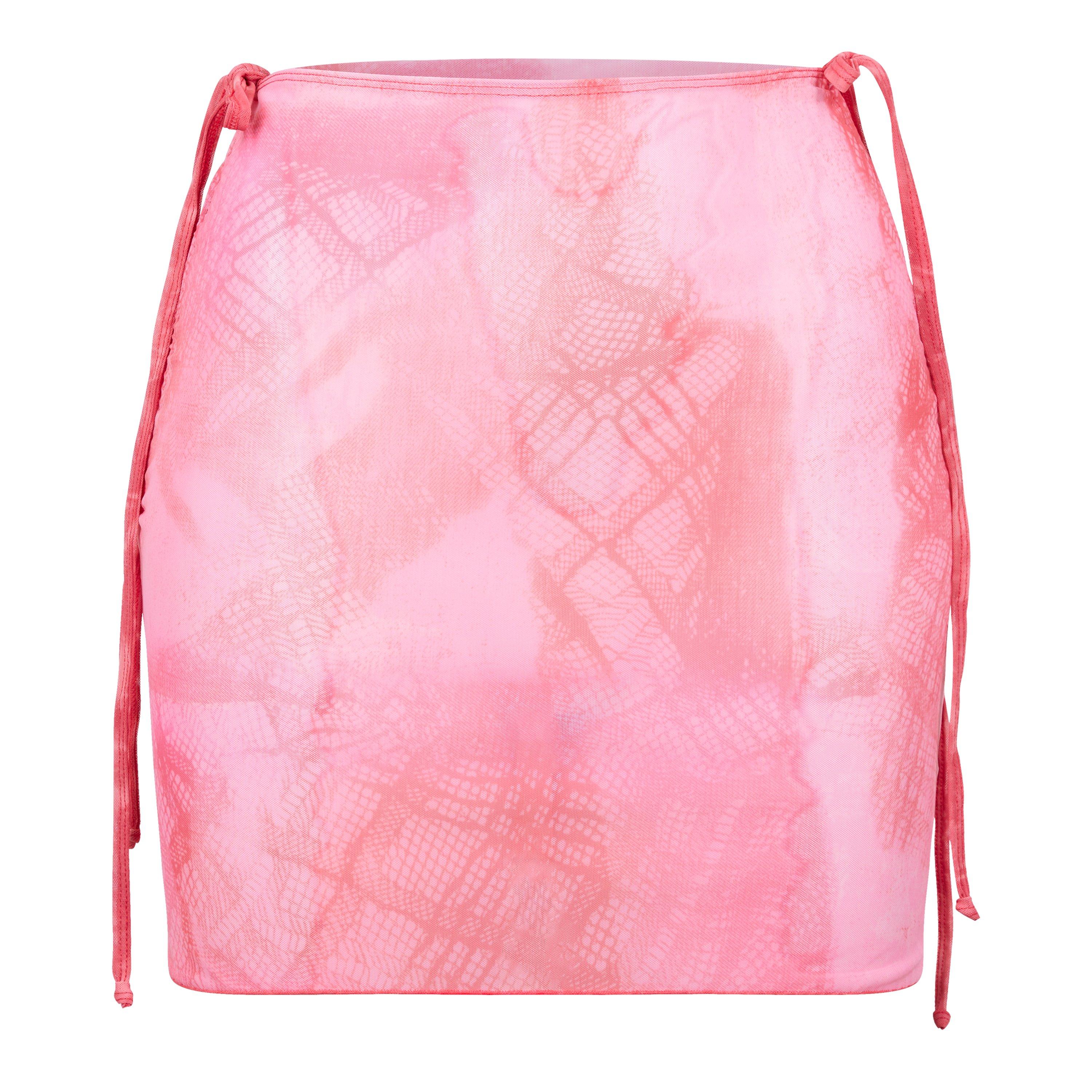 Pink - Roberta Einer - Women's Mesh Mini Skirt - 5