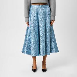 Gucci Lamé Butterflies Brocade Skirt.