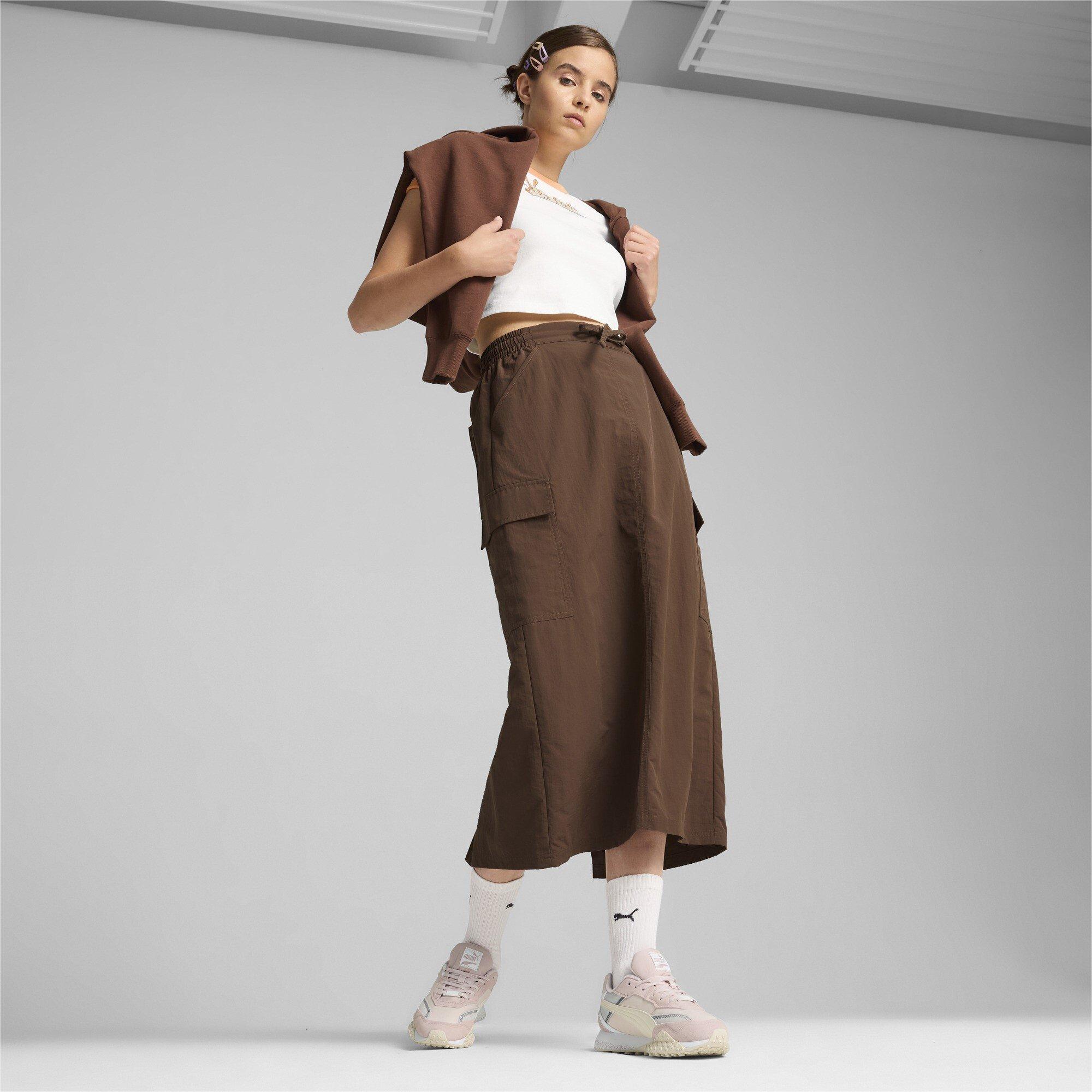 Espresso Brown - Puma - Midi Skirt - 4