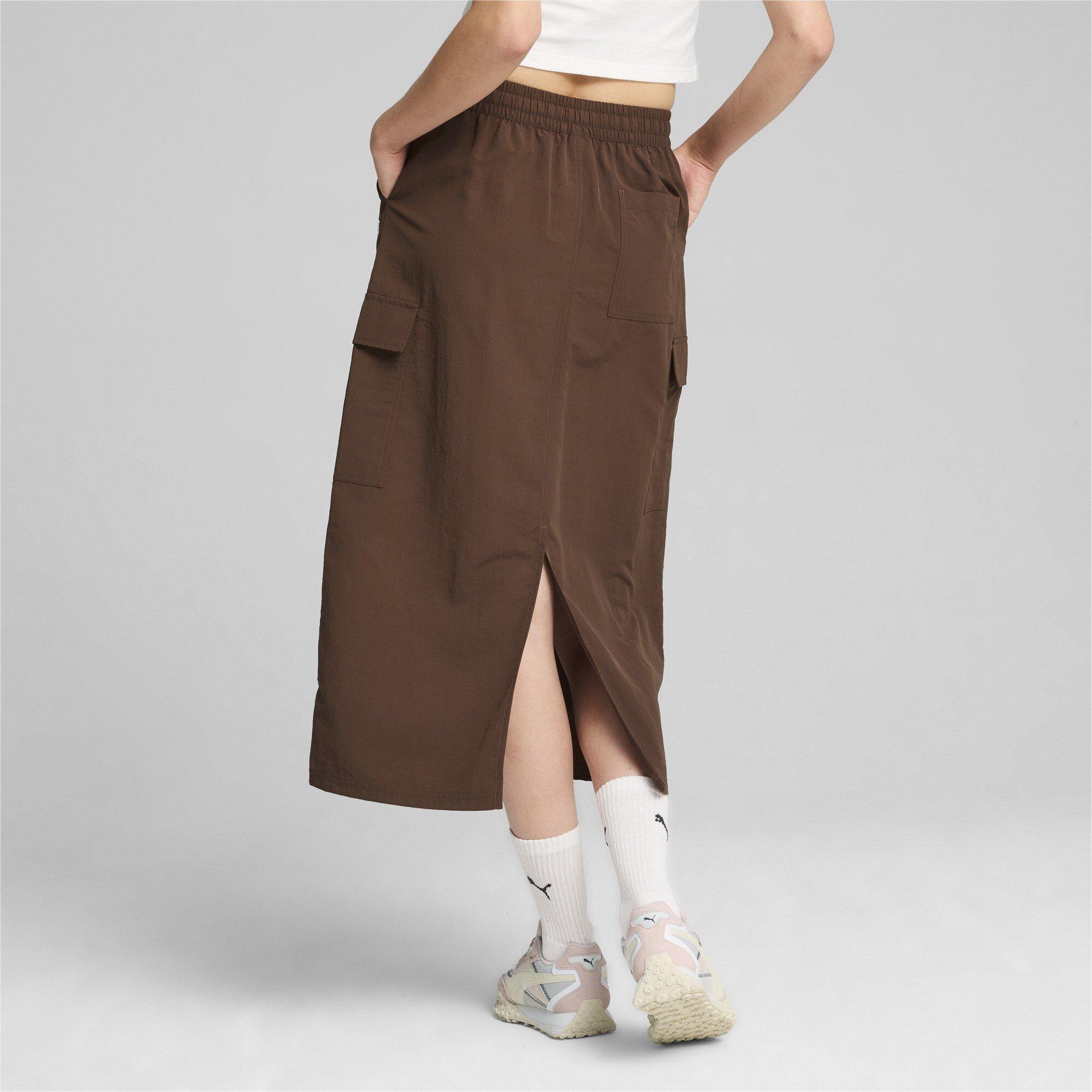Espresso Brown - Puma - Midi Skirt - 5