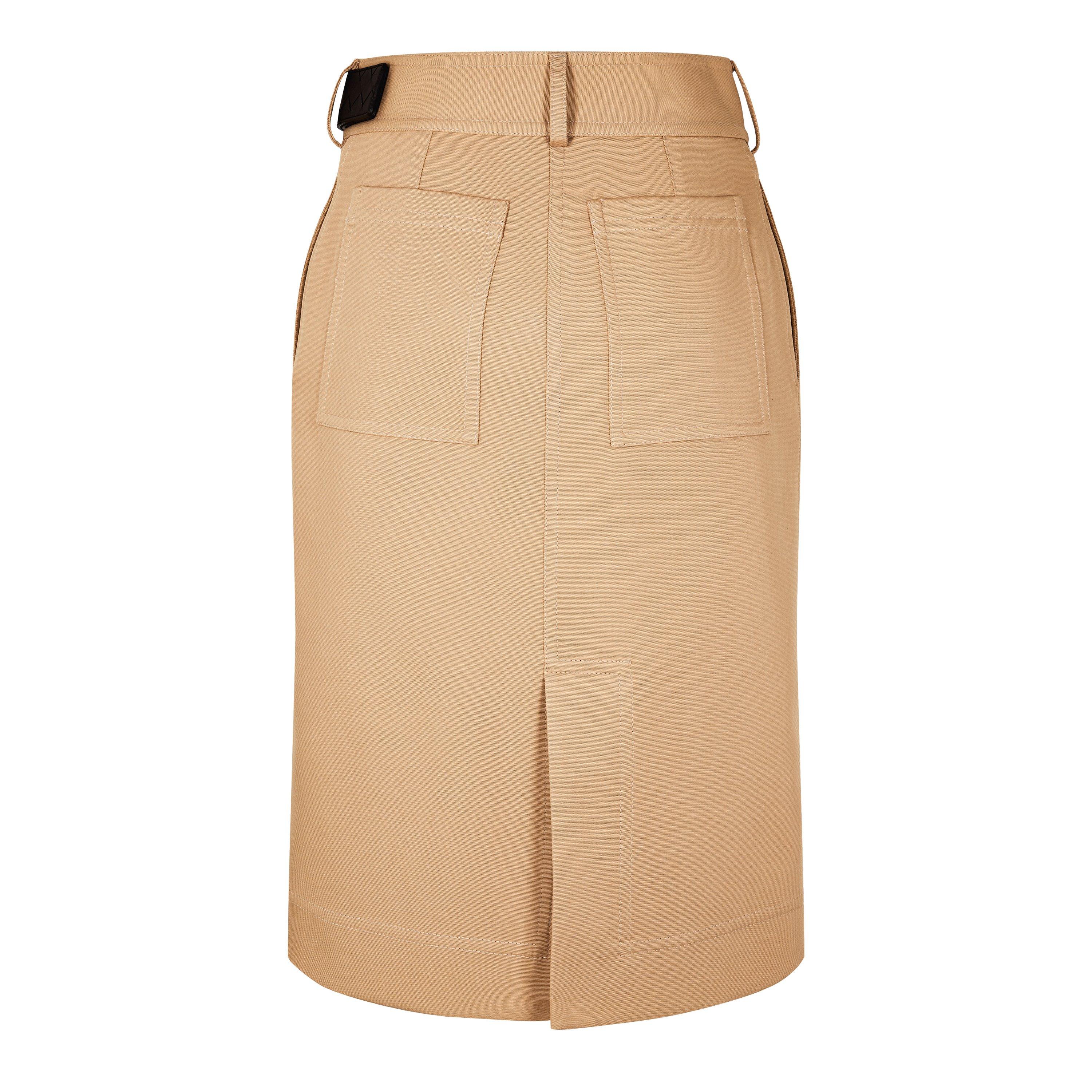 Pale Oak - Bottega Veneta - Cotton Canvas Skirt - 2