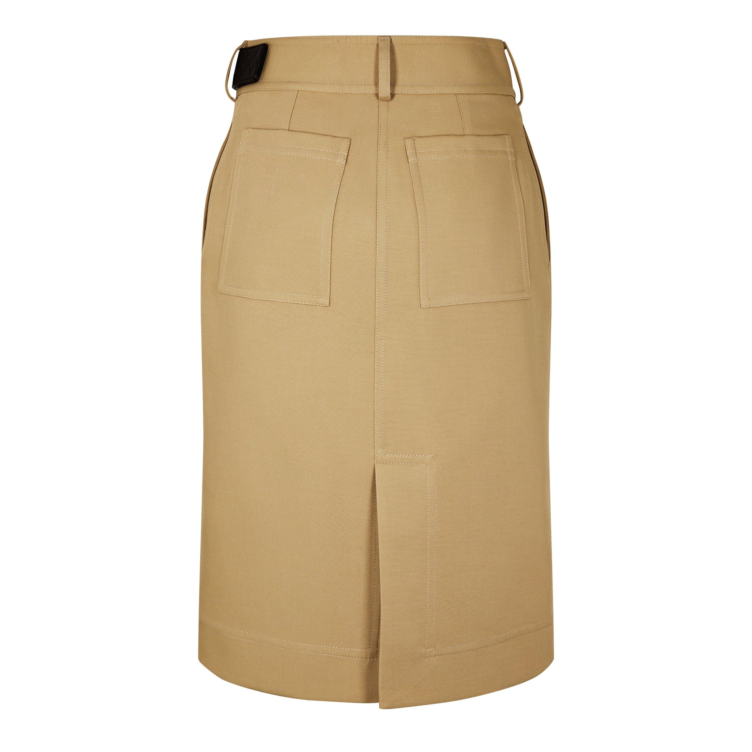 Pale Oak - Bottega Veneta - Cotton Canvas Skirt - 7