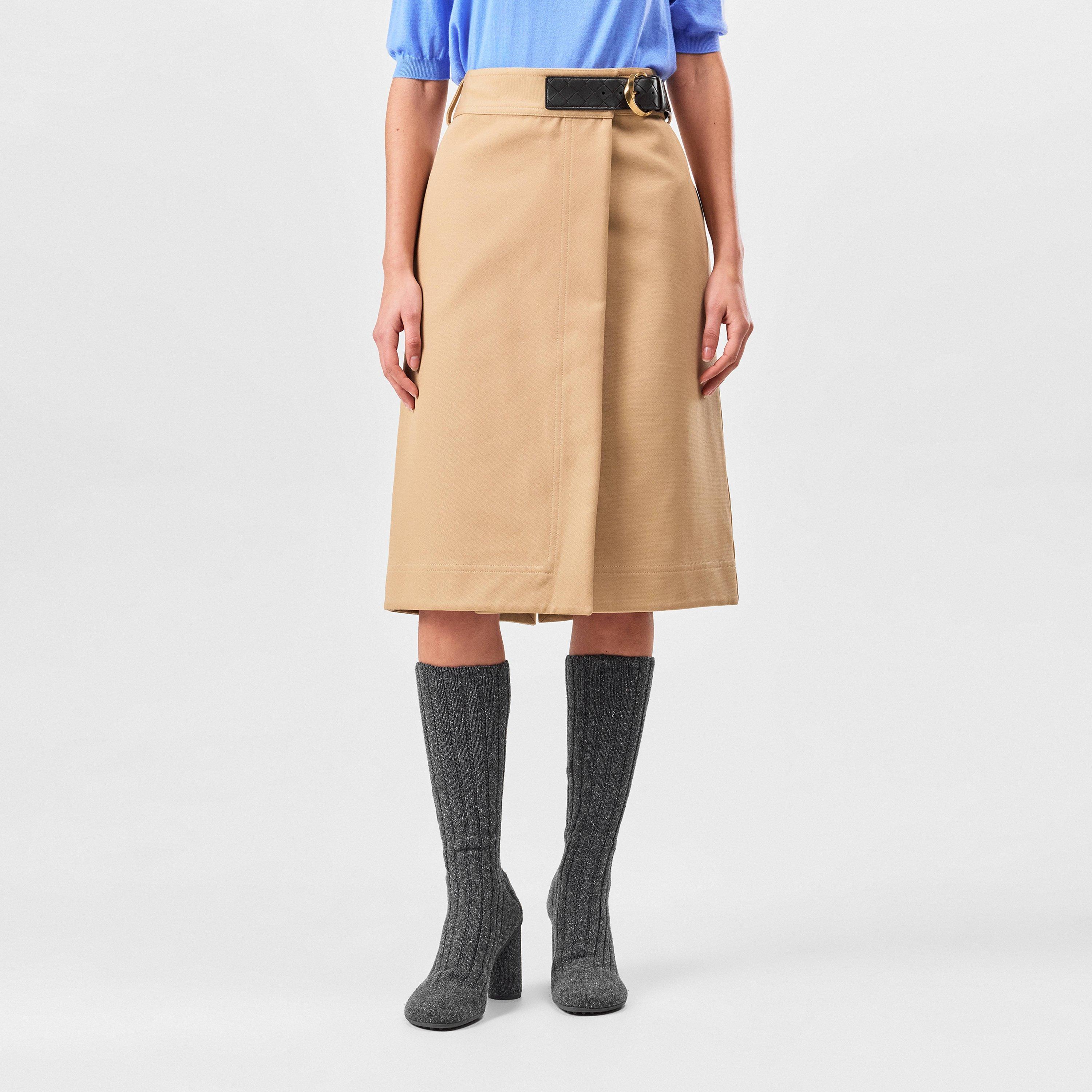 Pale Oak - Bottega Veneta - Cotton Canvas Skirt - 3