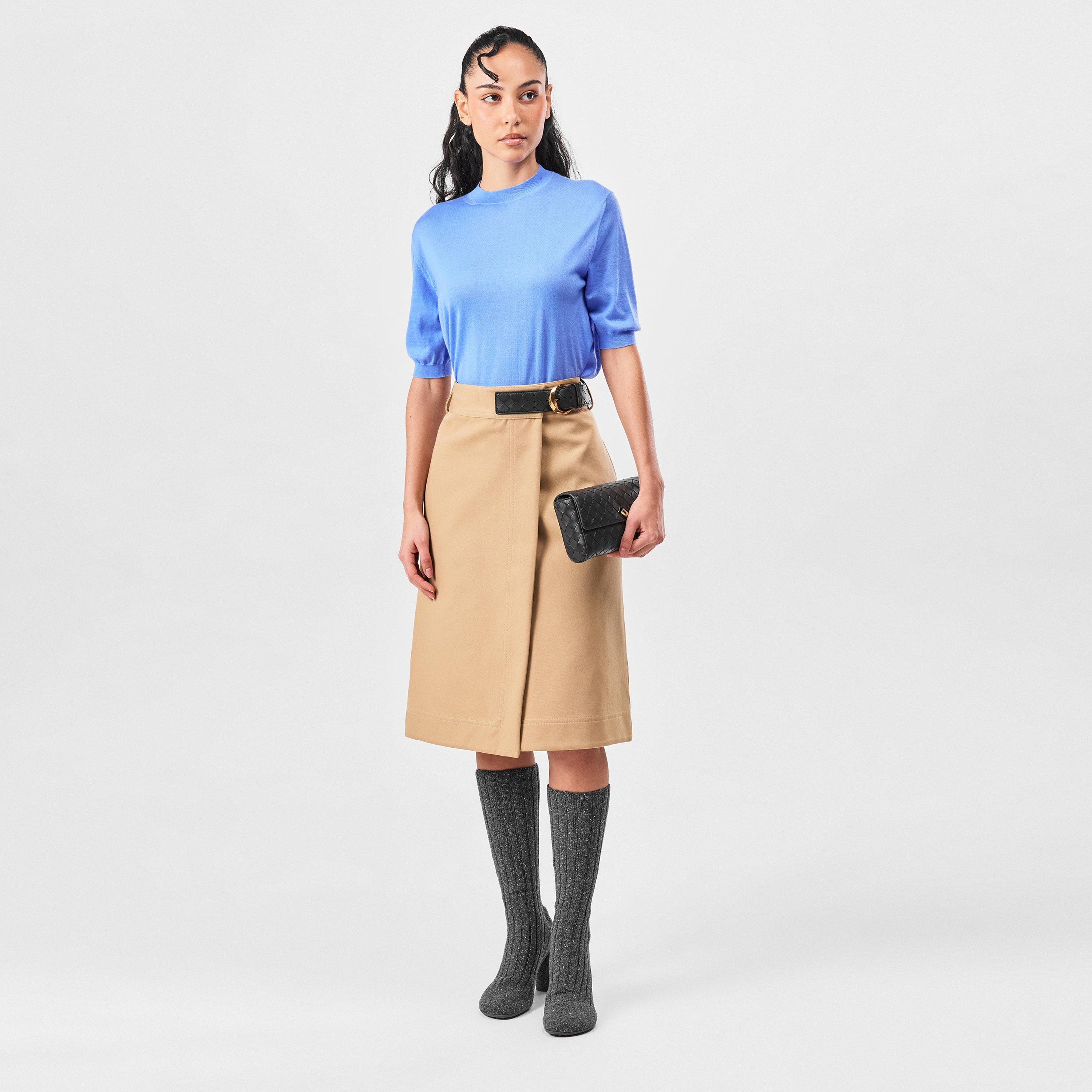 Pale Oak - Bottega Veneta - Cotton Canvas Skirt - 6