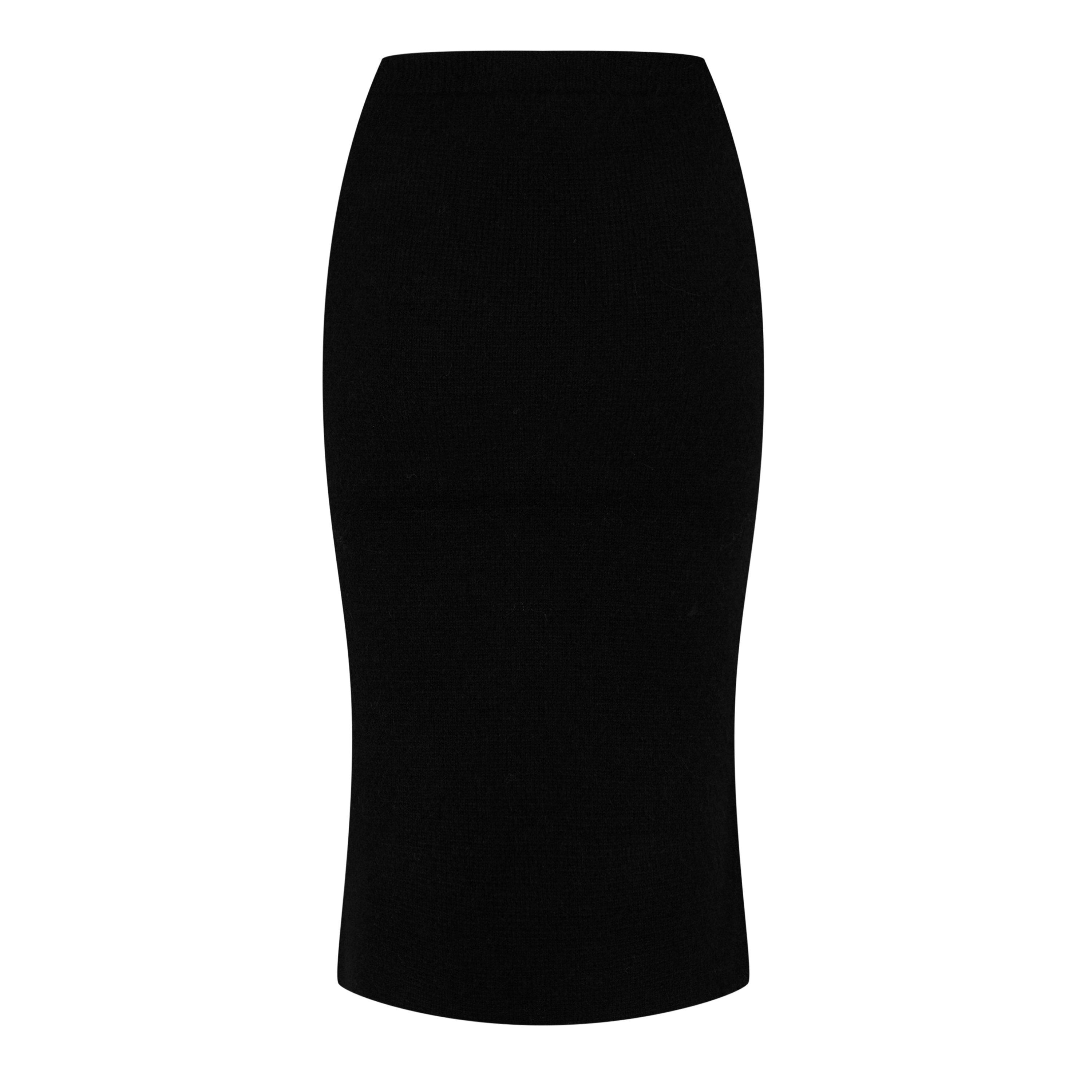 Black - Alessandra Rich - Knit Midi Skirt - 6