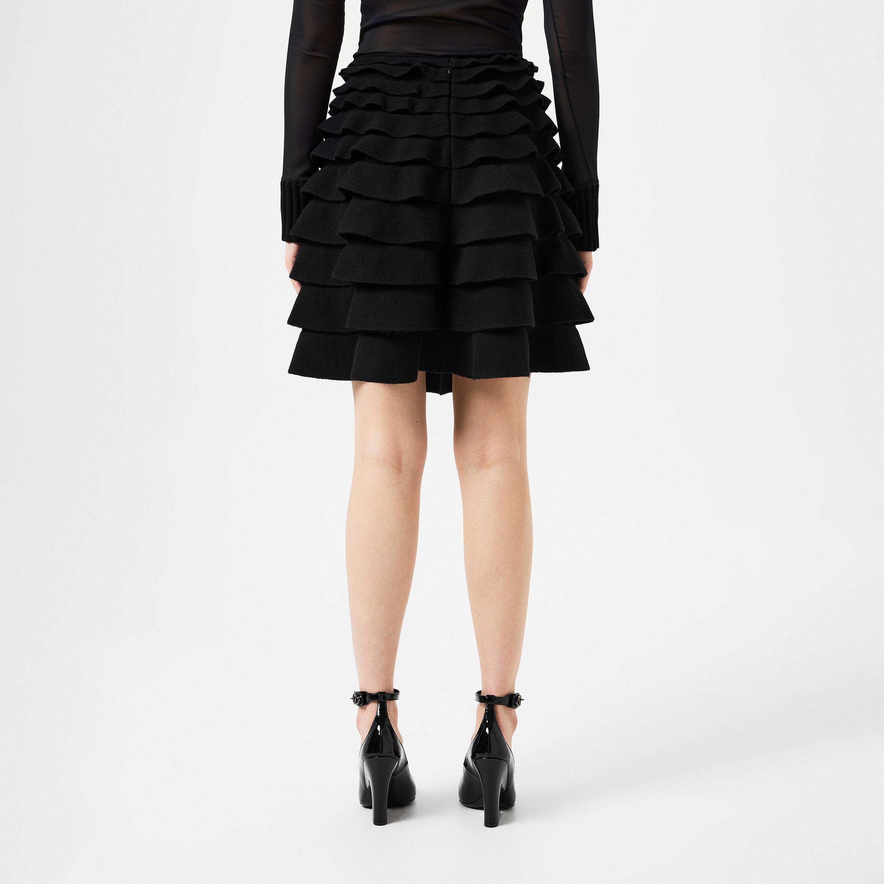 Black - Valentino - Short Knit Skirt - 3