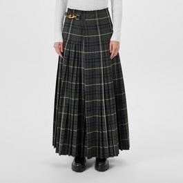 Burberry Maxi Check Skirt