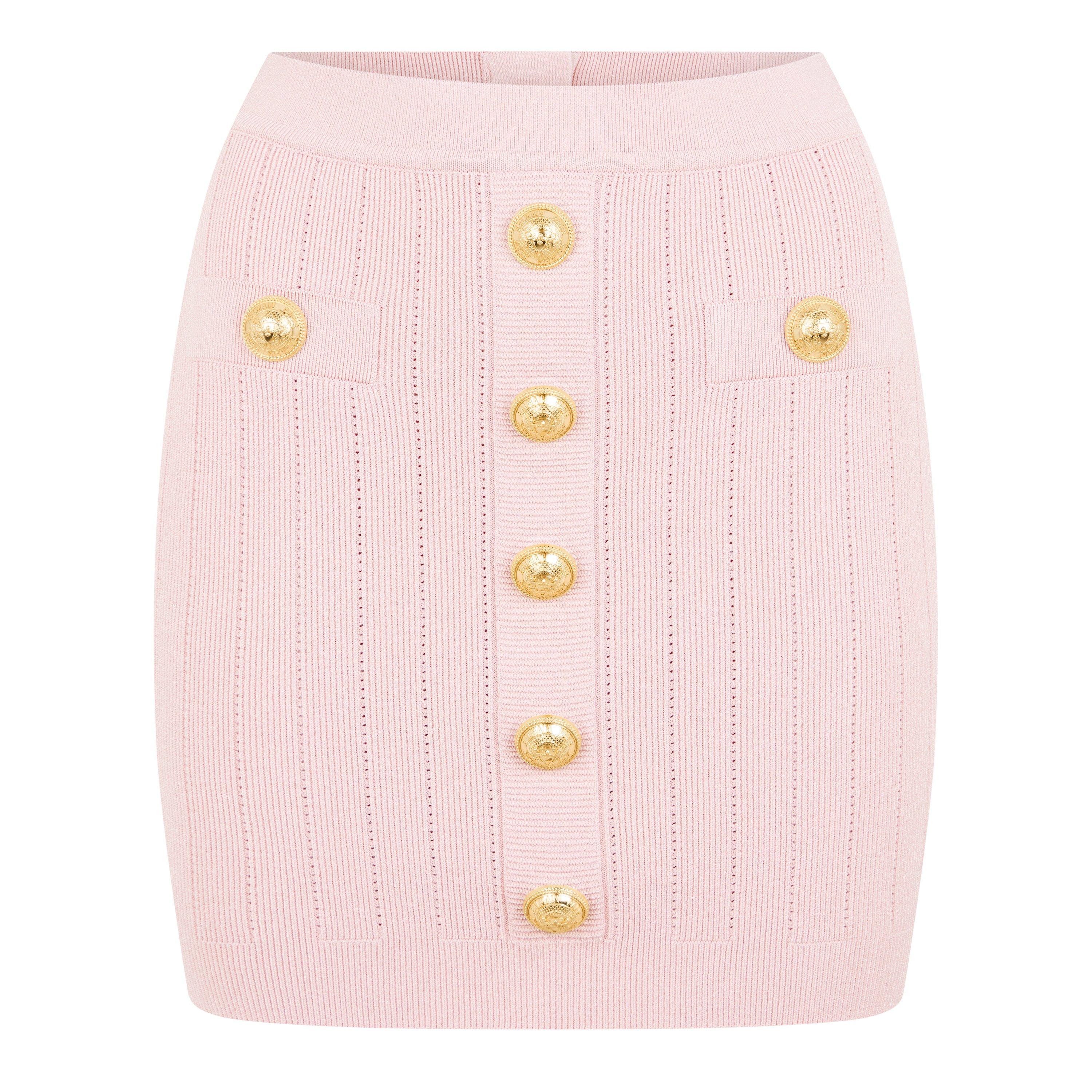 Rose Clair - Balmain - Button Mini Skirt - 5