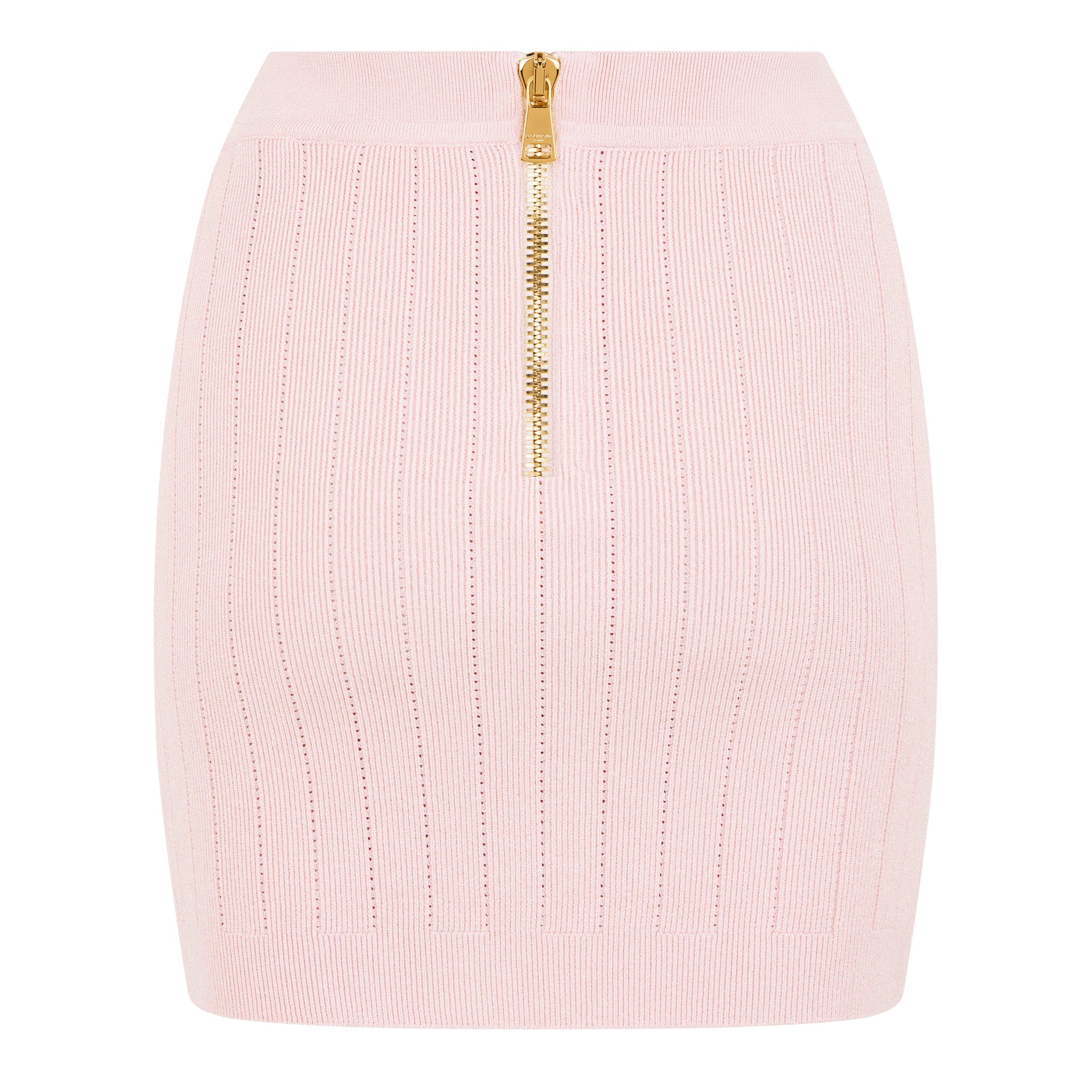 Rose Clair - Balmain - Button Mini Skirt - 6