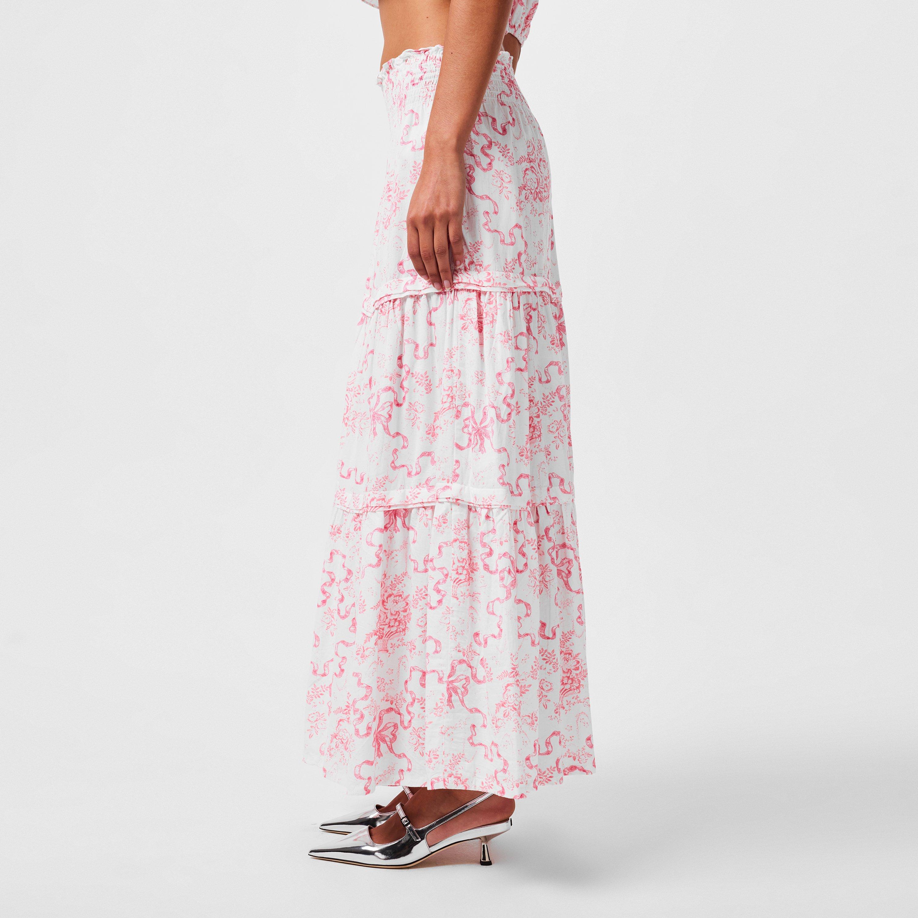 Bubblegum Blast - LoveshackFancy - Women's Evera Maxi Skirt - 2