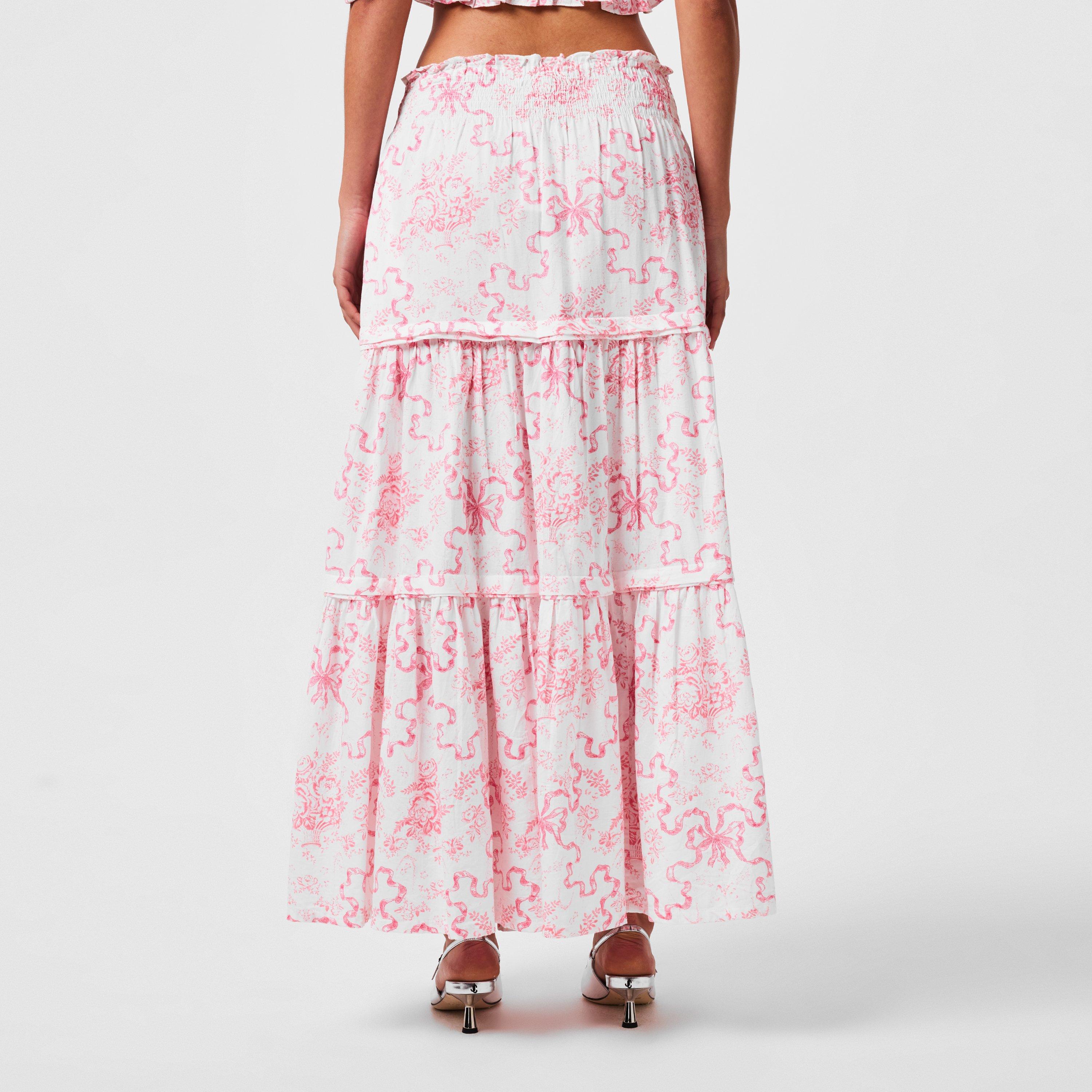 Bubblegum Blast - LoveshackFancy - Women's Evera Maxi Skirt - 3