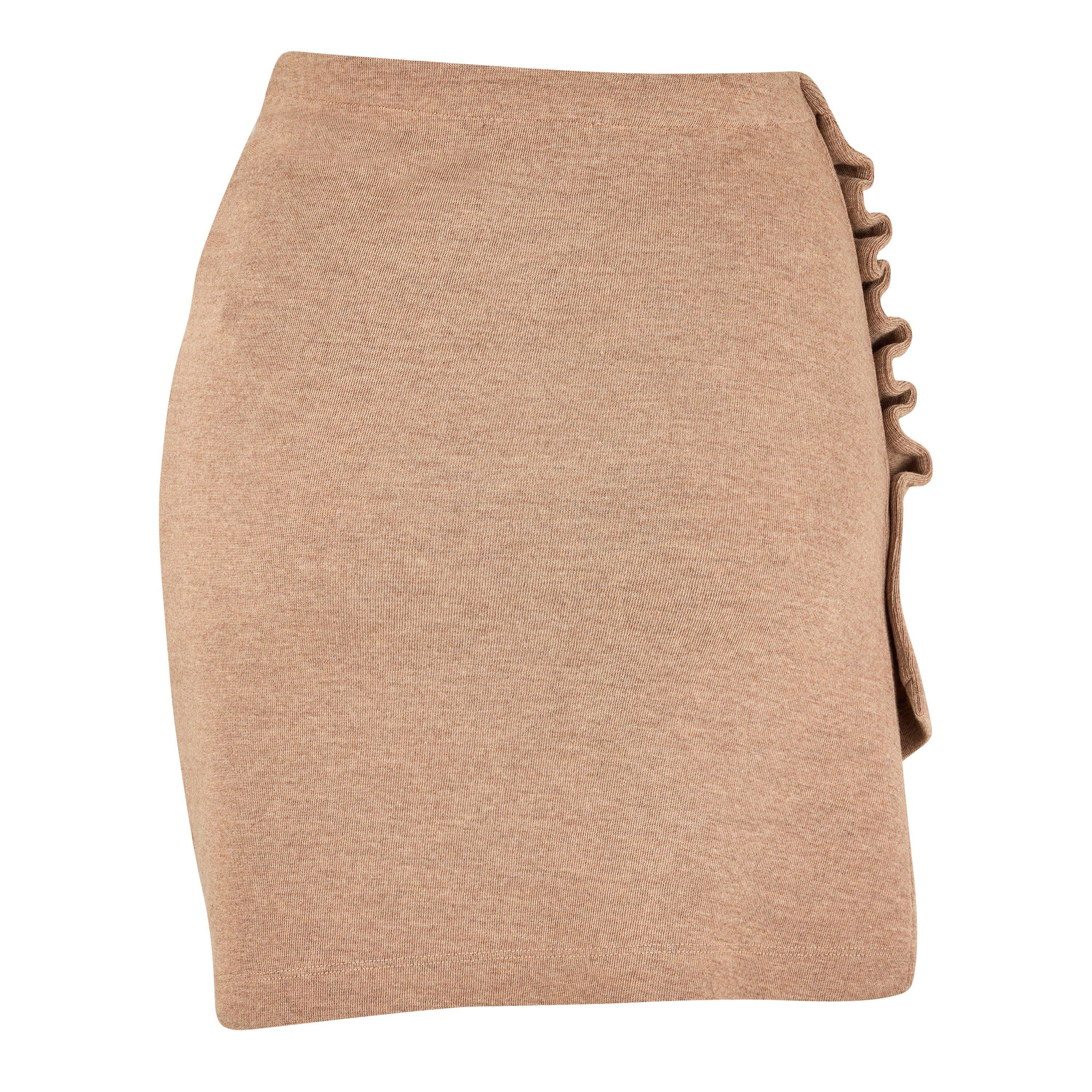 Beige - Rabanne - Women's Button Mini Skirt - 6