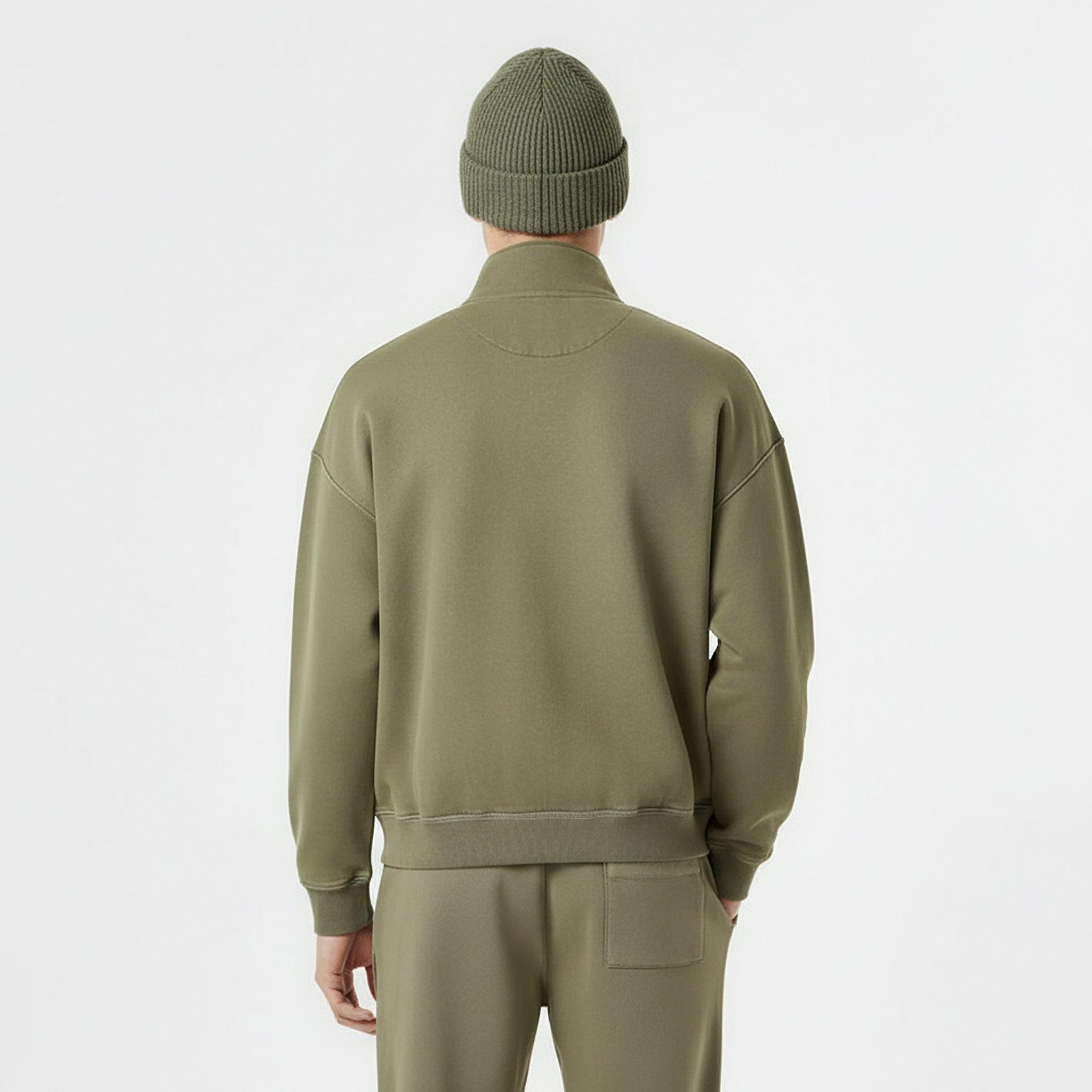 Silver Sage - Jack Wills - Men's Quarter-Zip Fleece - 4