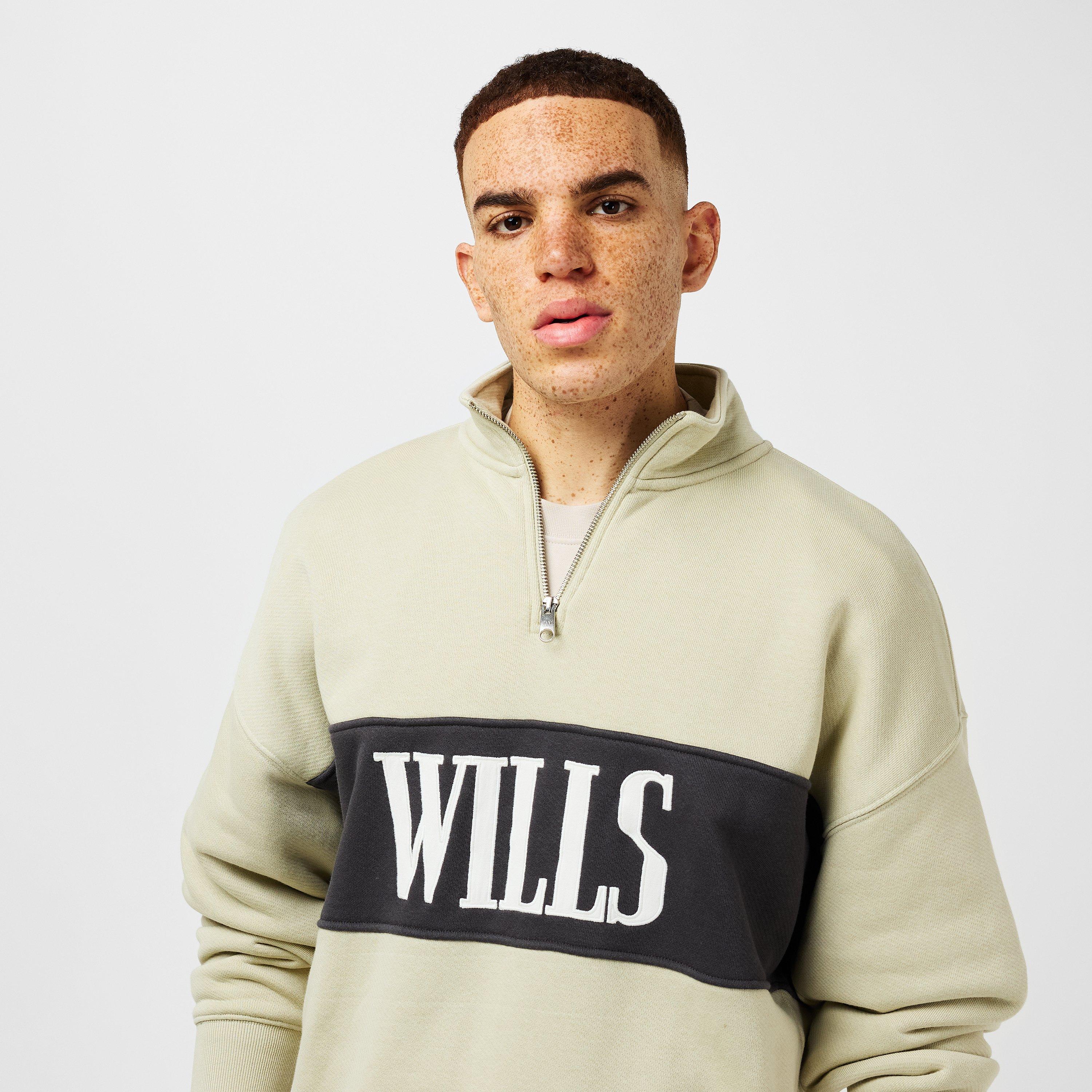 Pistache - Jack Wills - JW Logo Quarter-Zip Fleece - 3