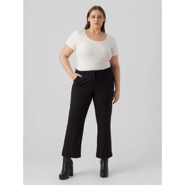 Vero Moda Curve High-Waisted Straight Trousers.