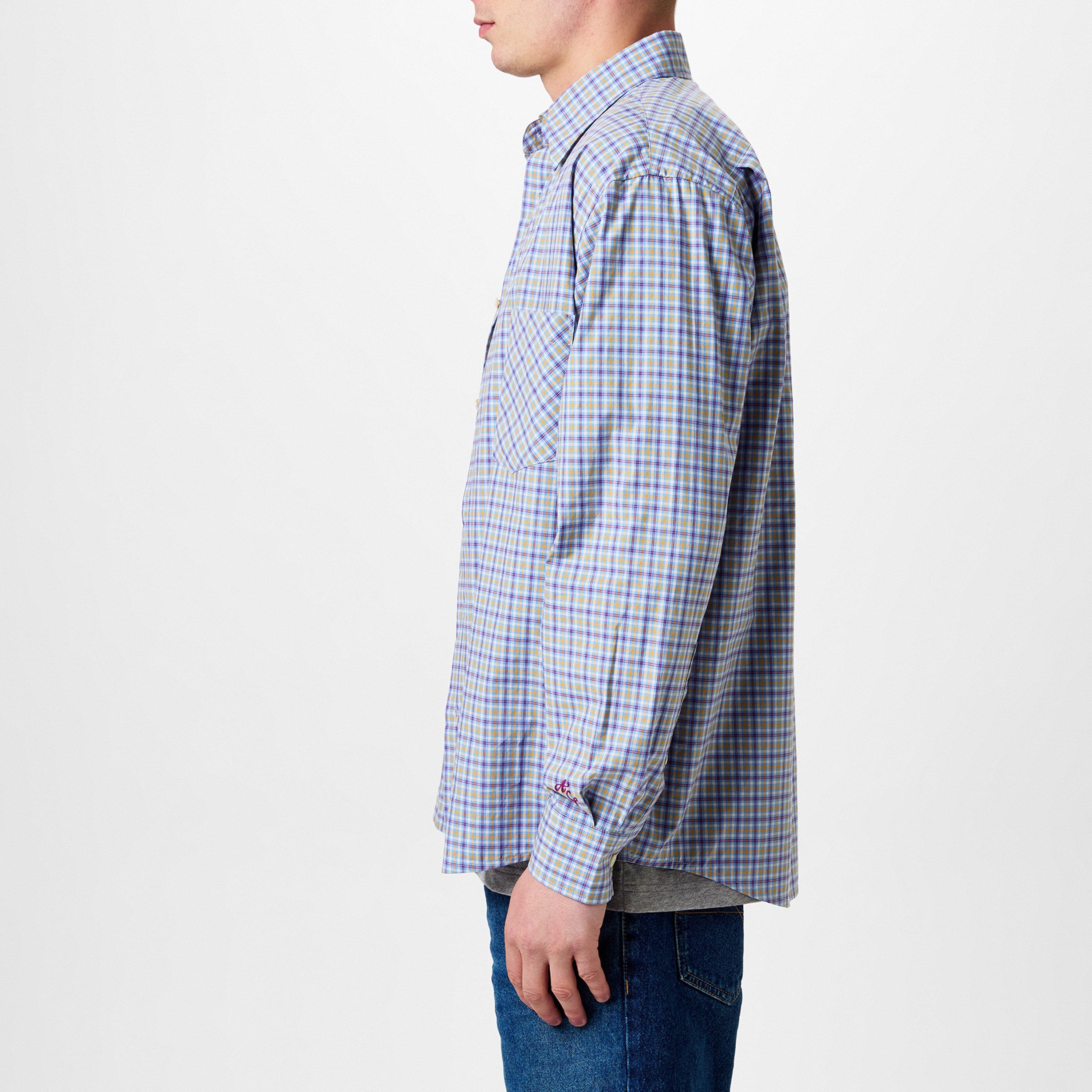 Blue - Acne Studios - Men's Long-Sleeve Patterned Shirt - 2