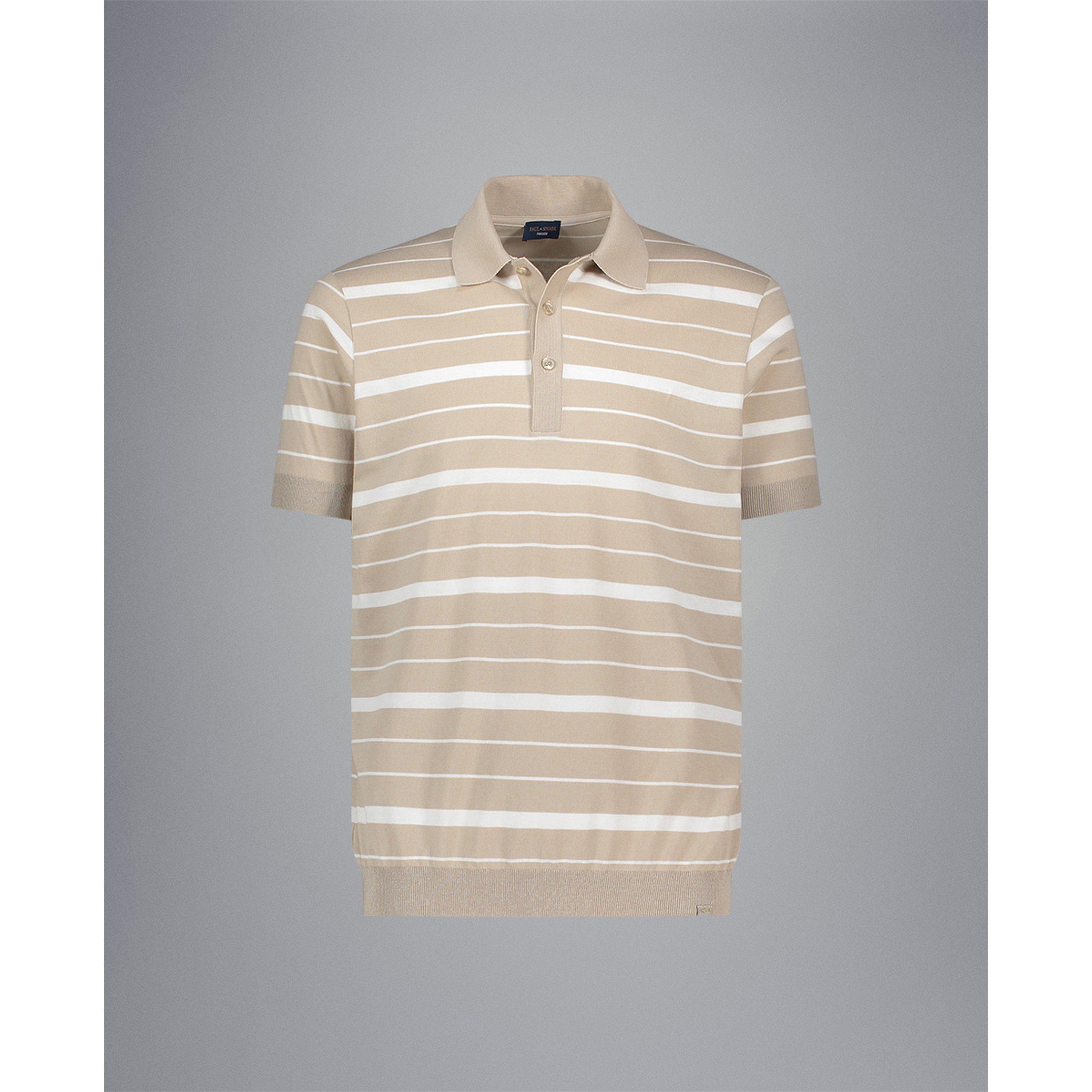 Brgt Wht Fg - Paul And Shark - Men's Stripe Short Sleeve Polo Shirt - 1