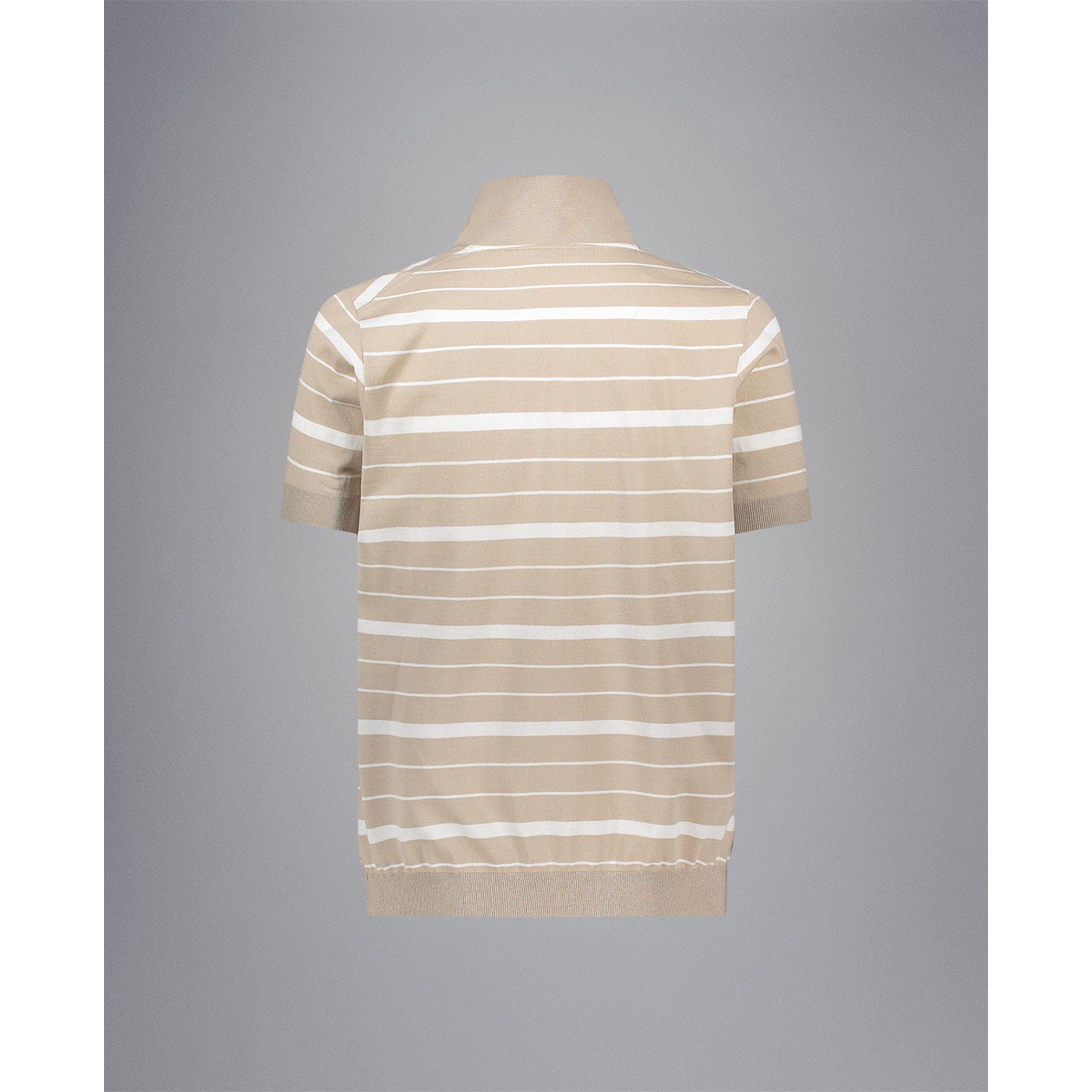 Brgt Wht Fg - Paul And Shark - Men's Tag Stripe Short-Sleeve Polo Shirt - 2