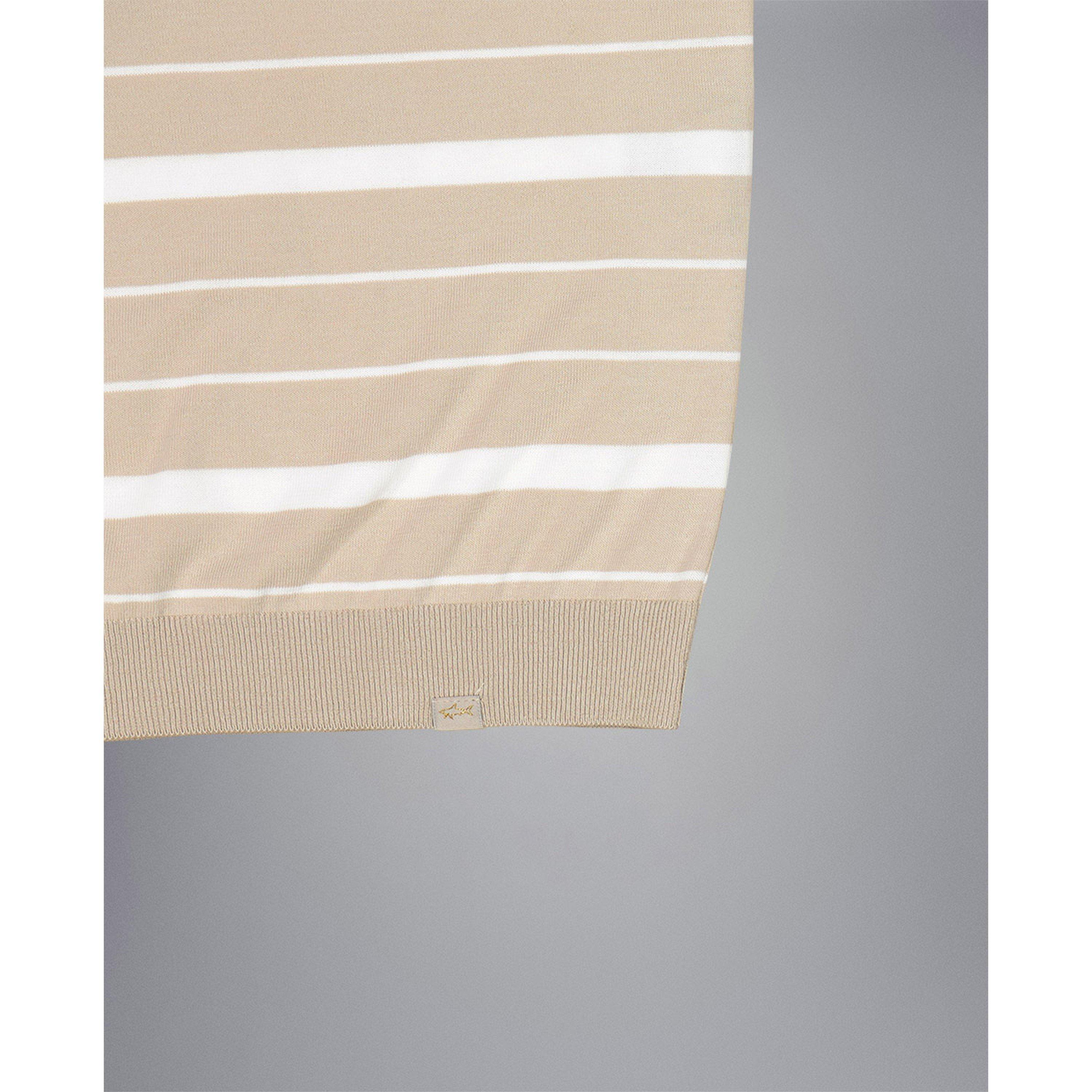 Brgt Wht Fg - Paul And Shark - Men's Tag Stripe Short-Sleeve Polo Shirt - 4