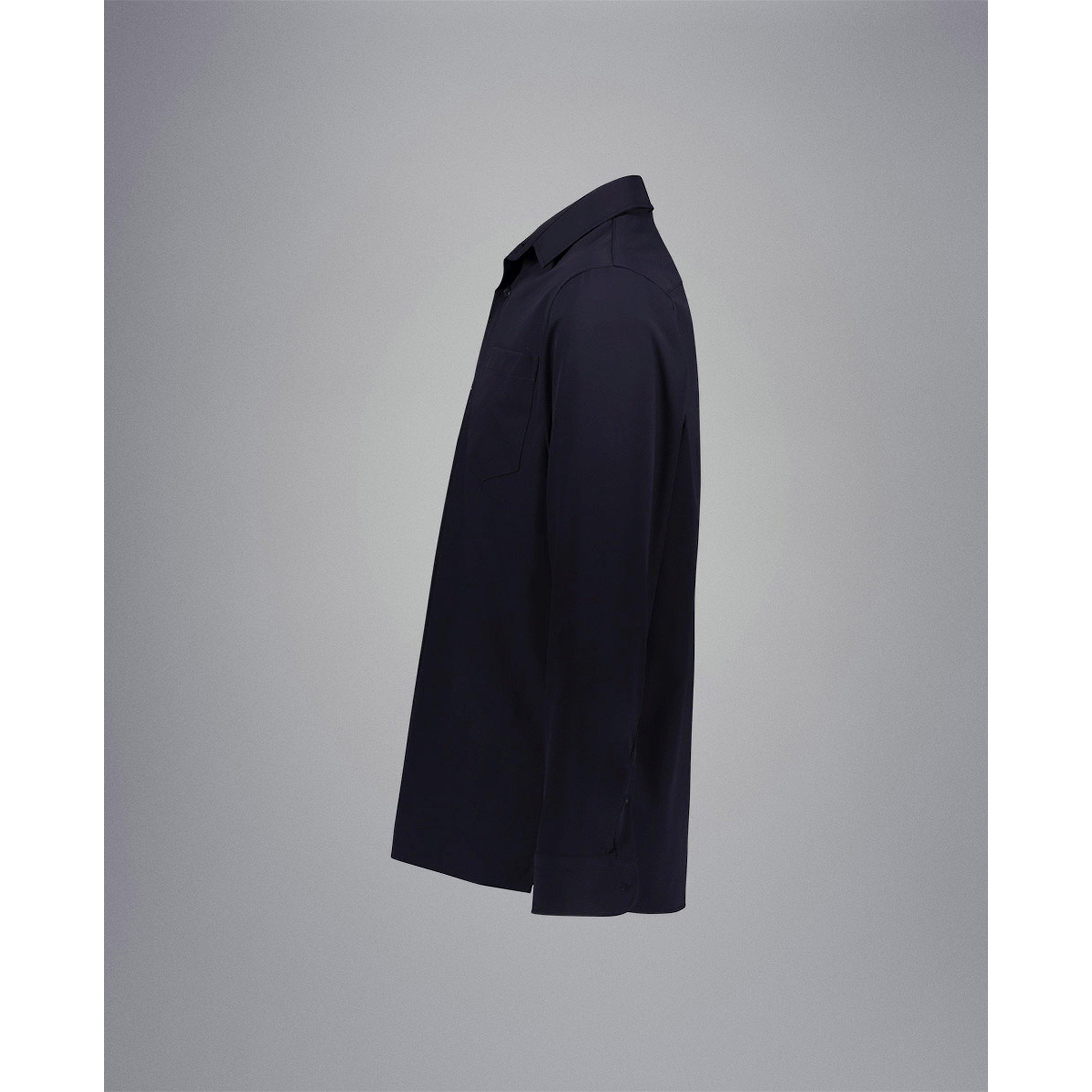 Blå - Paul And Shark - Men's Fin Long-Sleeve Plain Shirt - 6