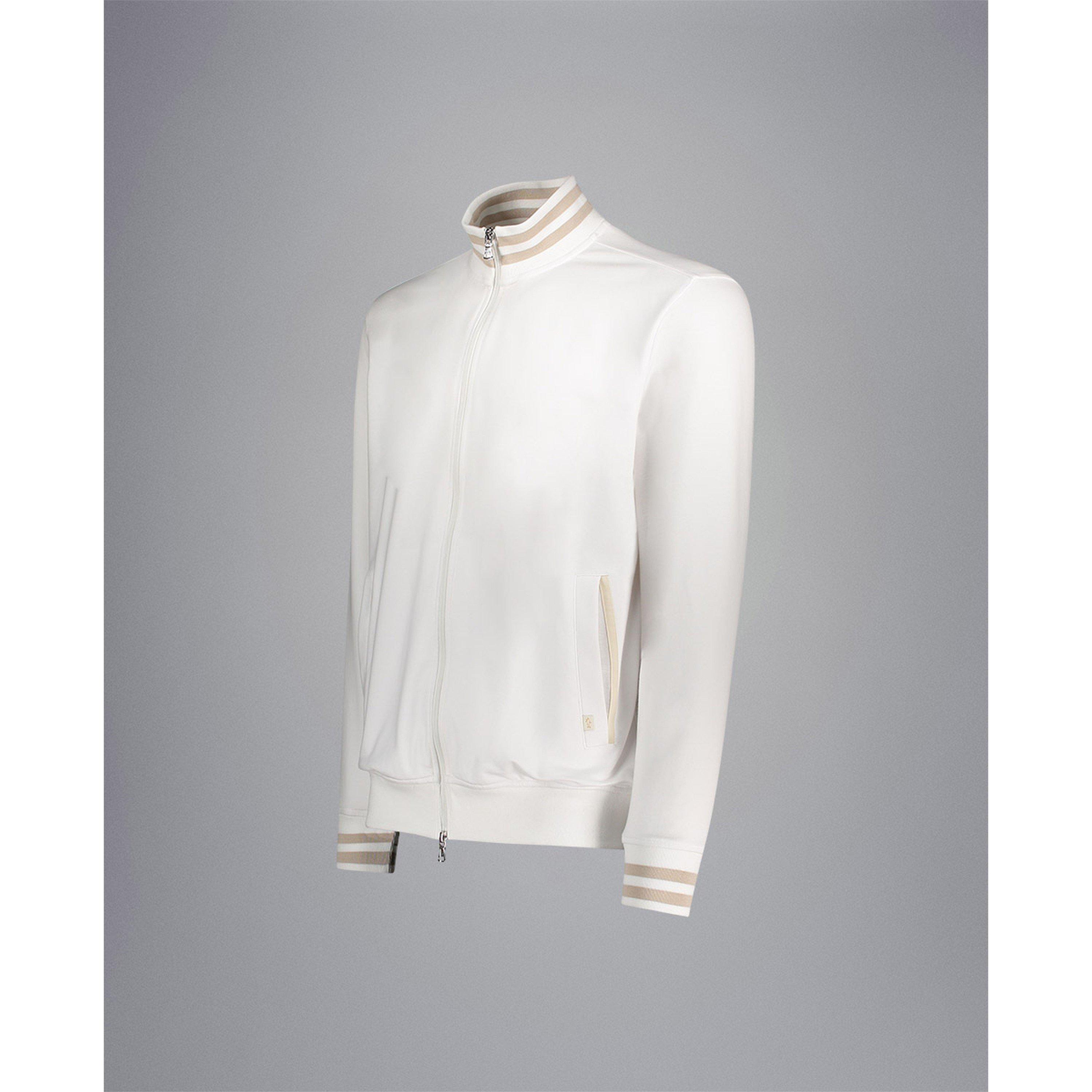 White - Paul And Shark - Men's Full-Zip Fleece - 7