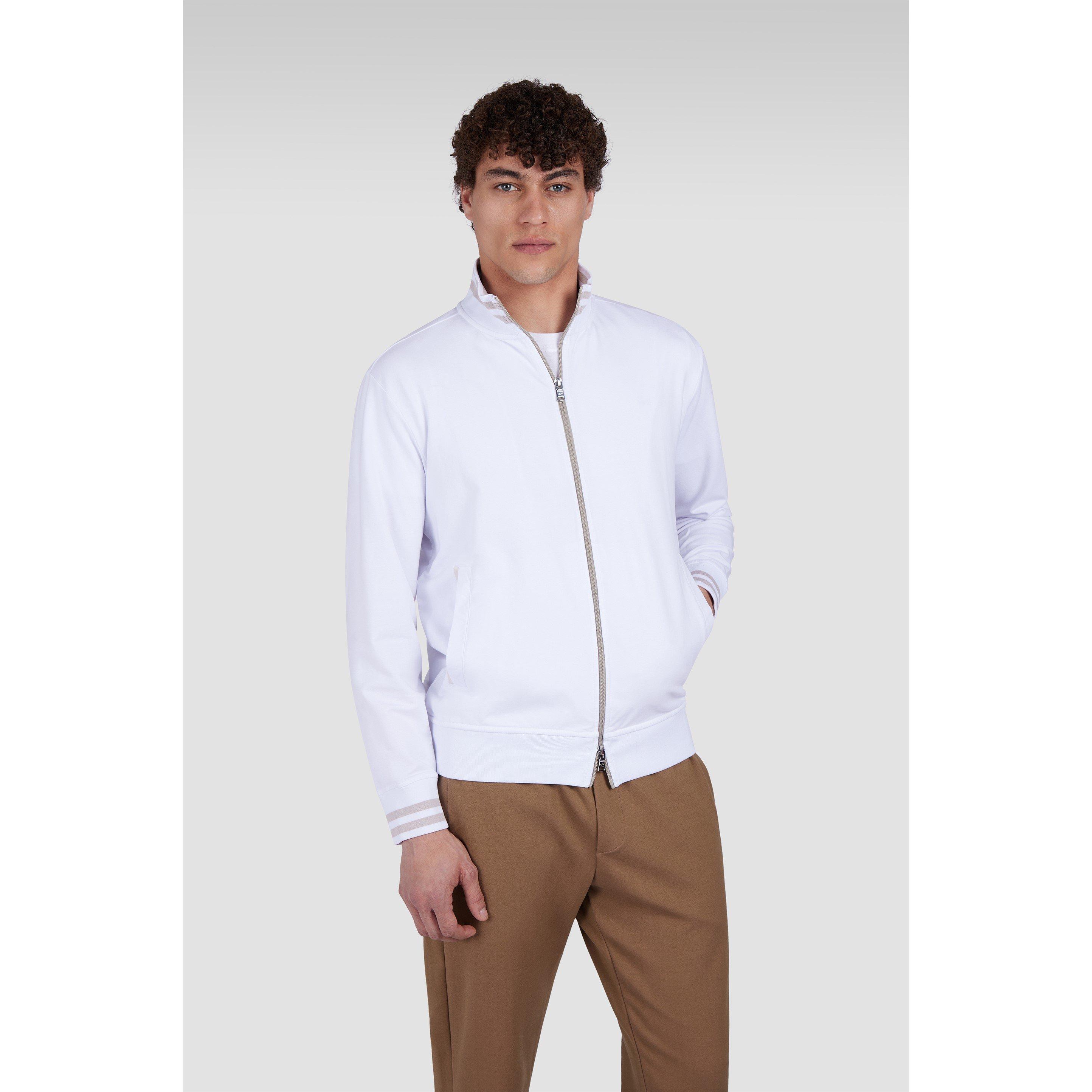 White - Paul And Shark - Men's Full-Zip Fleece - 2