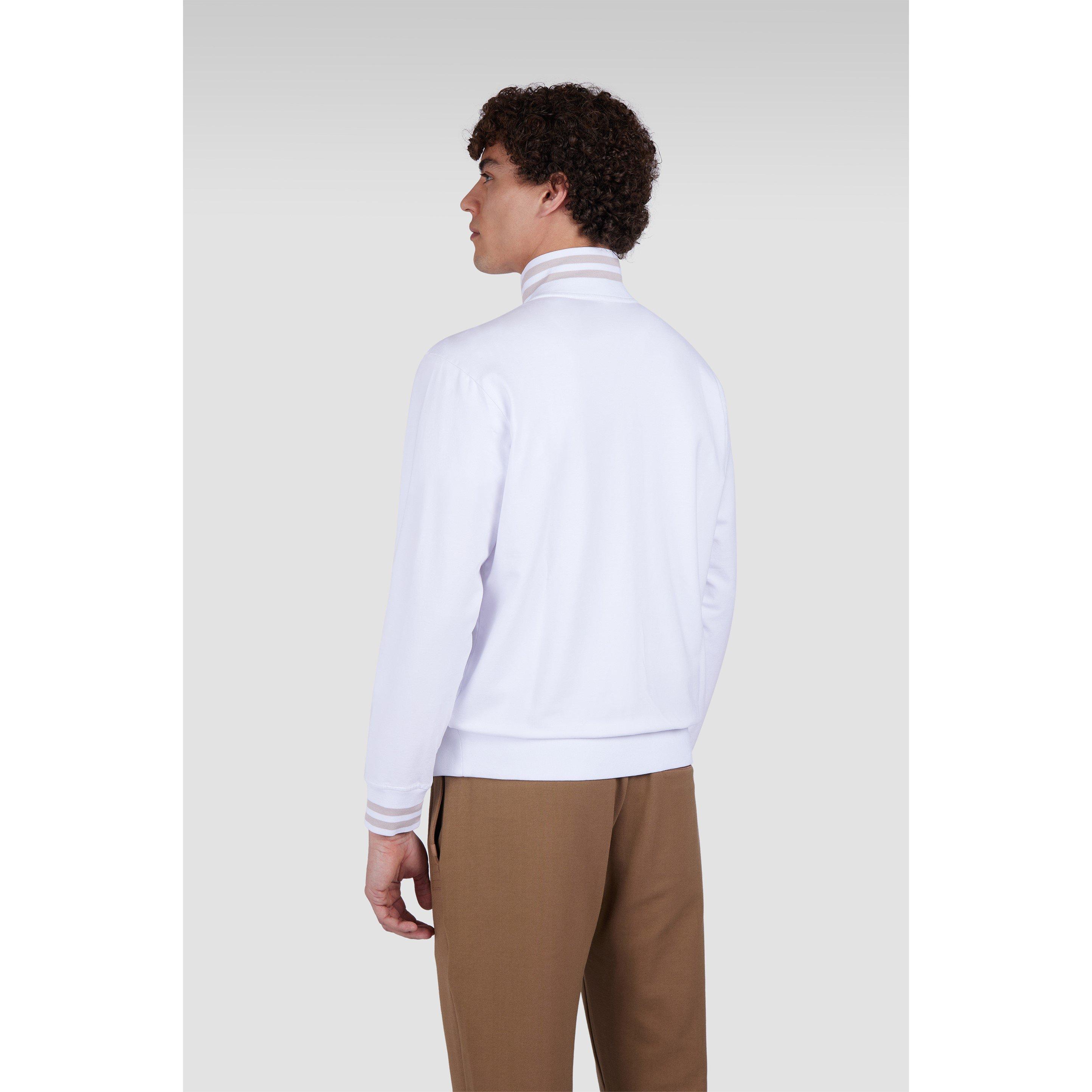 White - Paul And Shark - Men's Full-Zip Fleece - 3