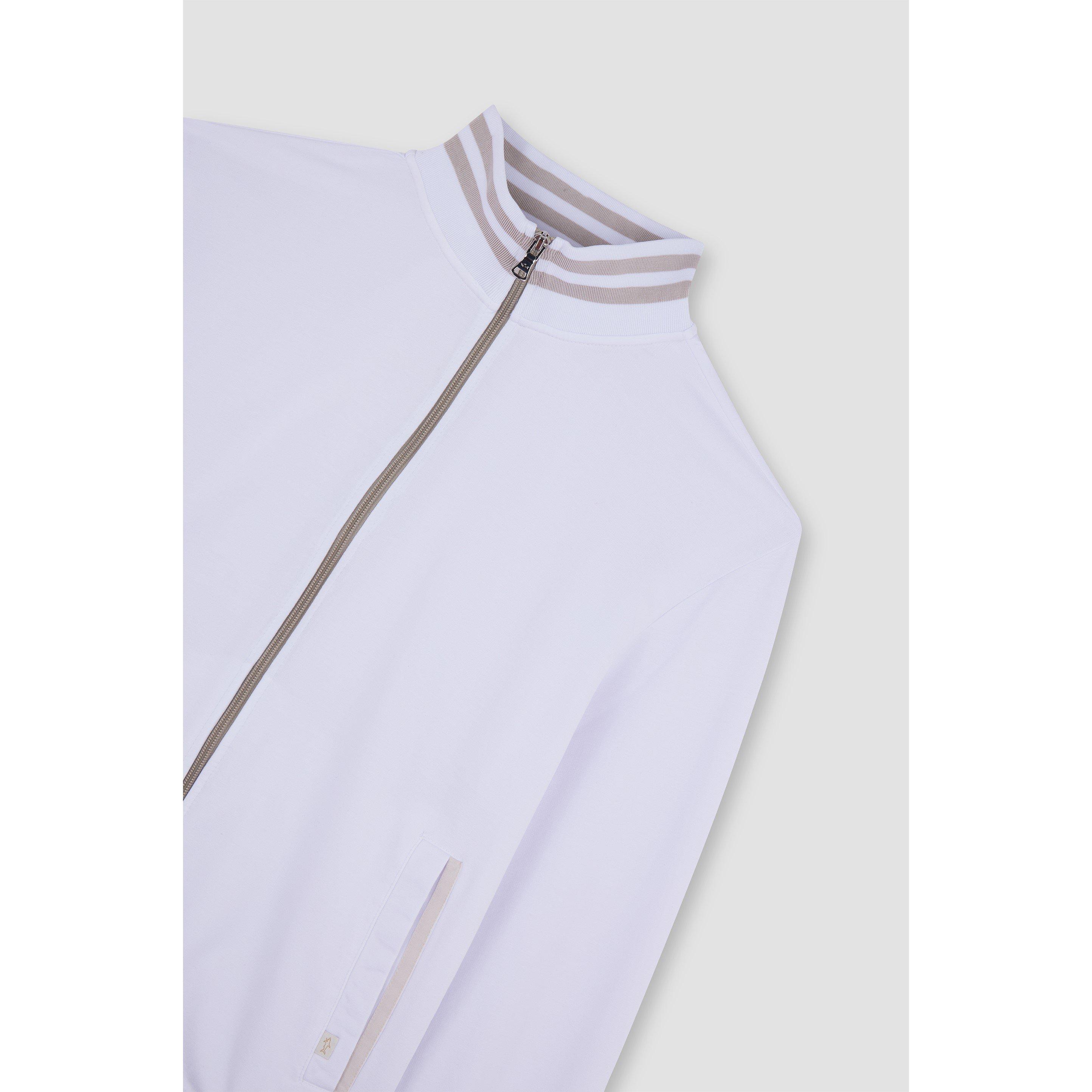 White - Paul And Shark - Men's Full-Zip Fleece - 4