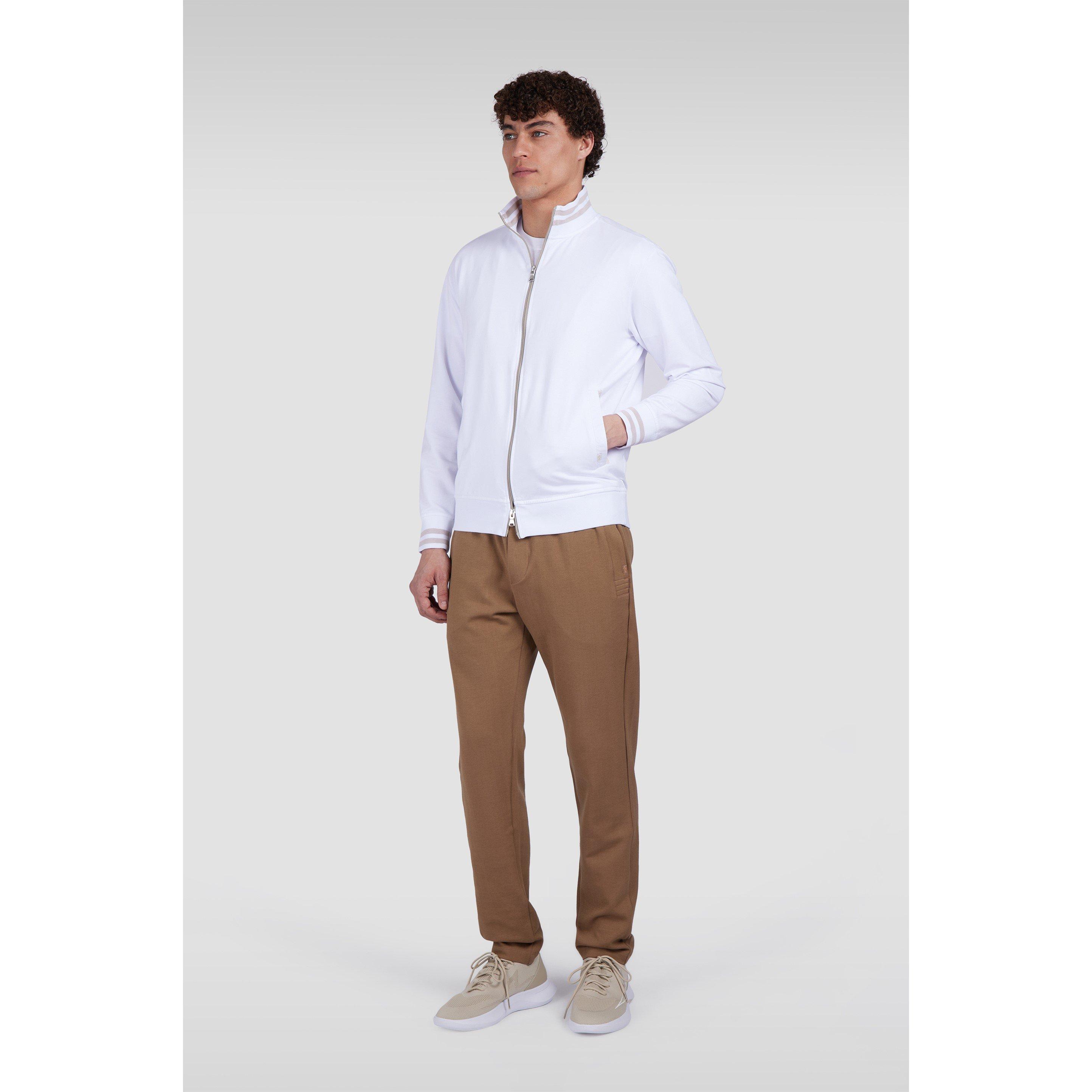 White - Paul And Shark - Men's Full-Zip Fleece - 5