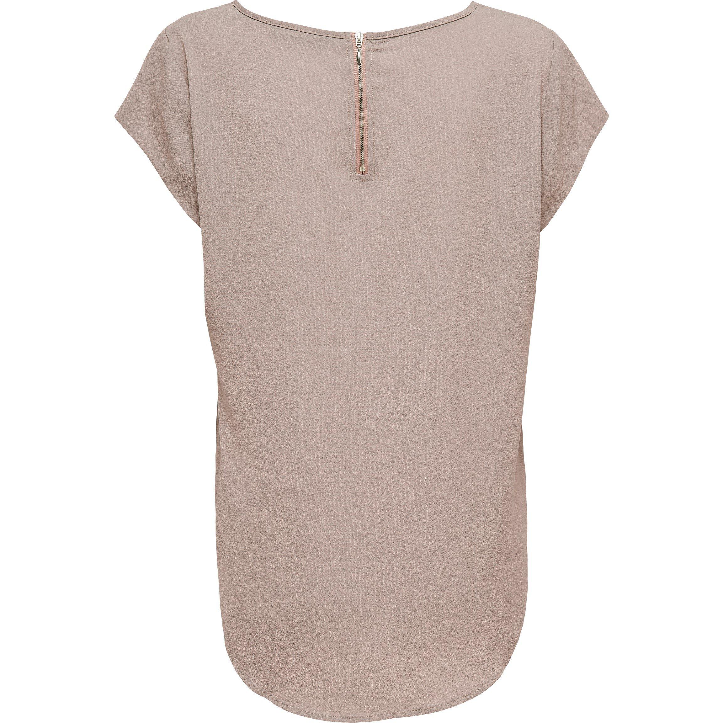 Bleekpaars - Only - Solid Short-Sleeve Blouse - 6