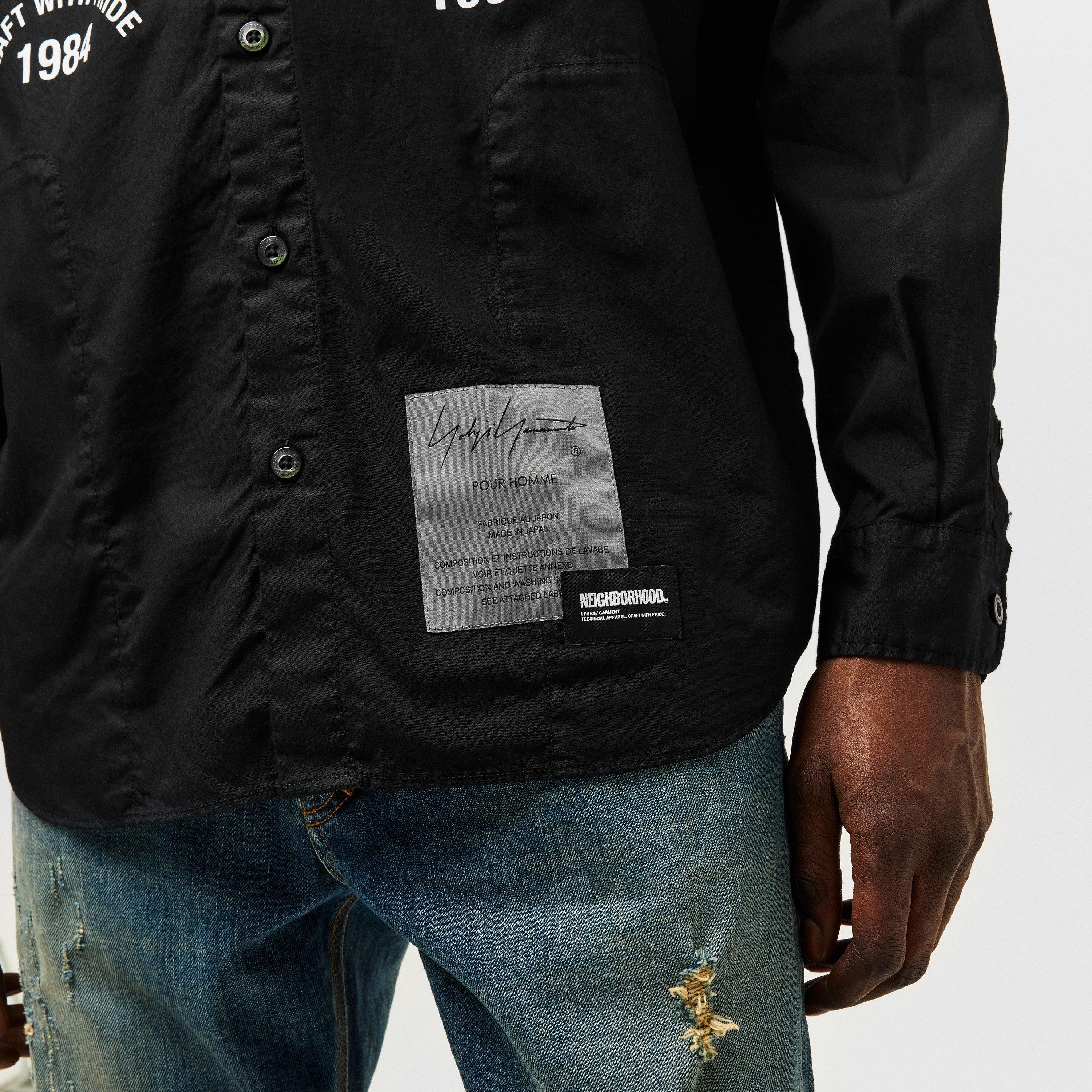 Black 1 - Yohji Yamamoto - X  Neighborhood Print Shirt - 5
