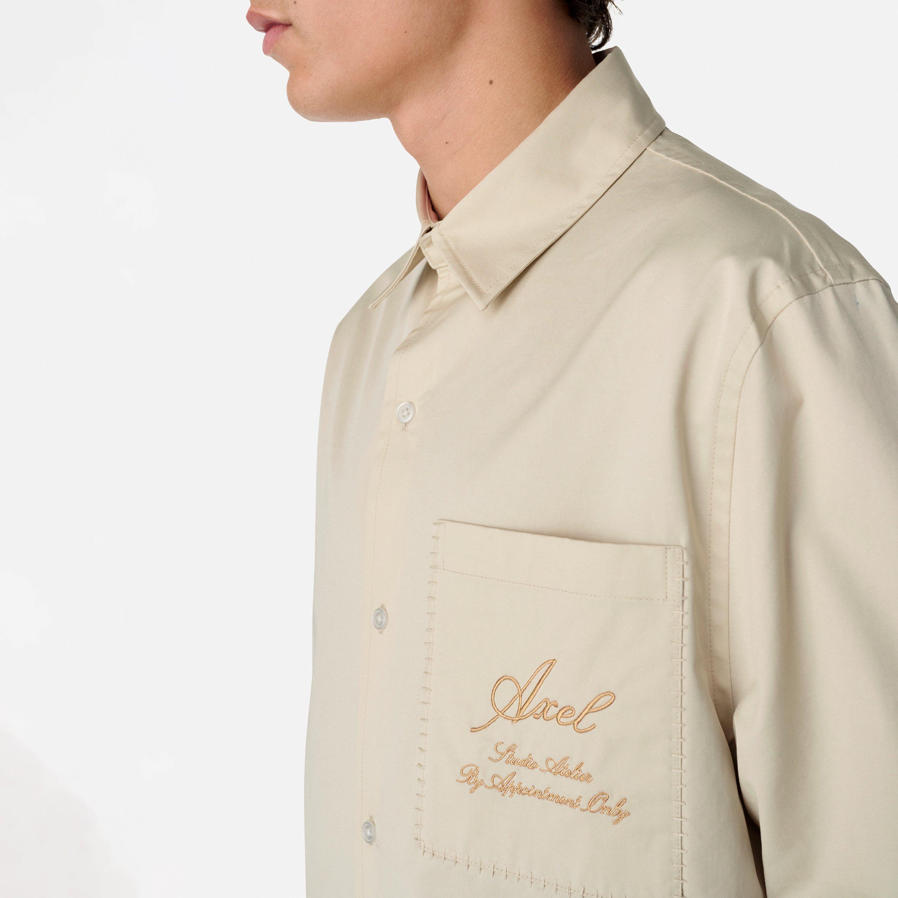 Pale Beige - Axel Arigato - Stitch Embroidered Shirt - 4