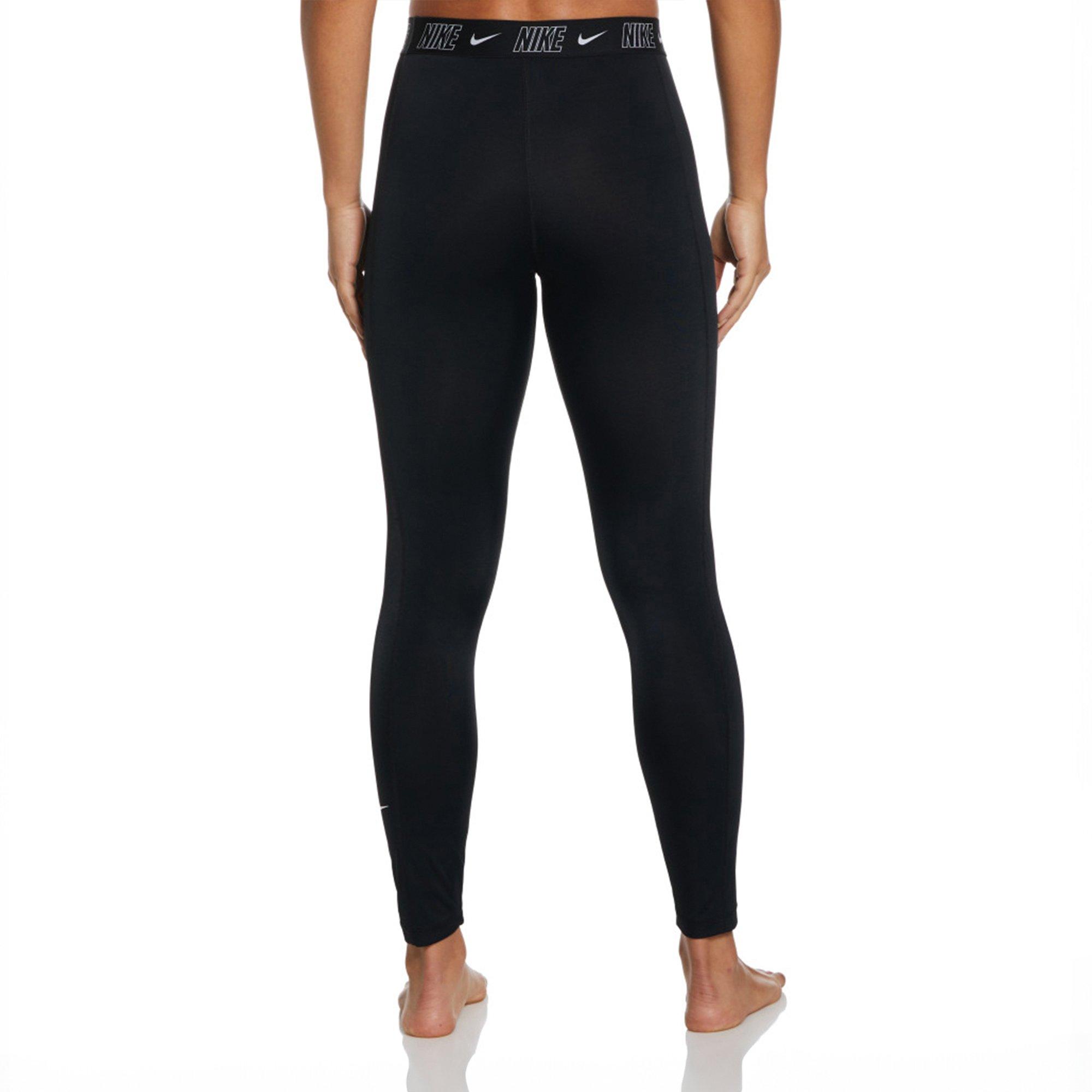 Black - Nike - Fusion Logo Tape Womens Leggings - 3