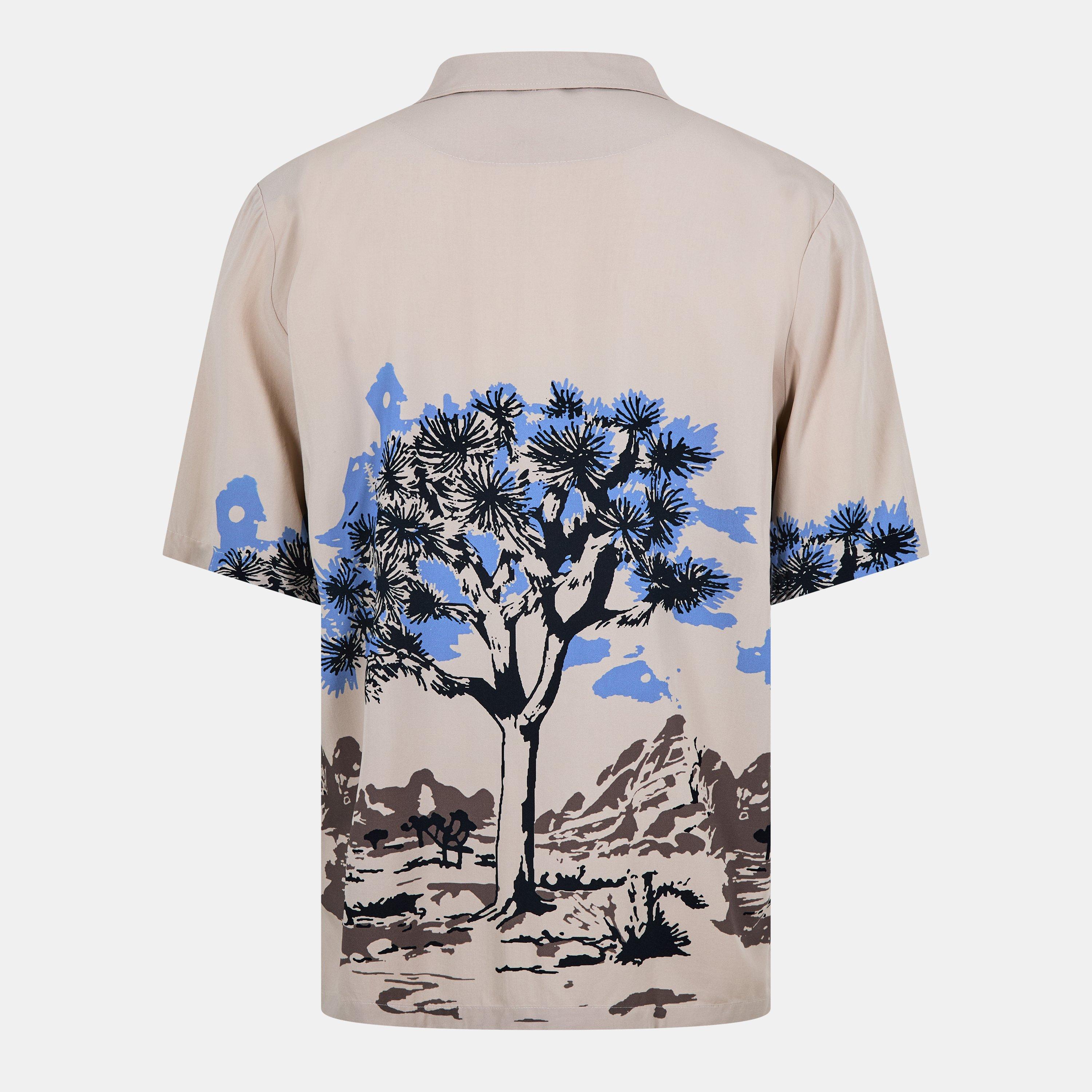 Light Beige 271 - Boss - Men's Rayer M Patterned Short-Sleeve Shirt - 2