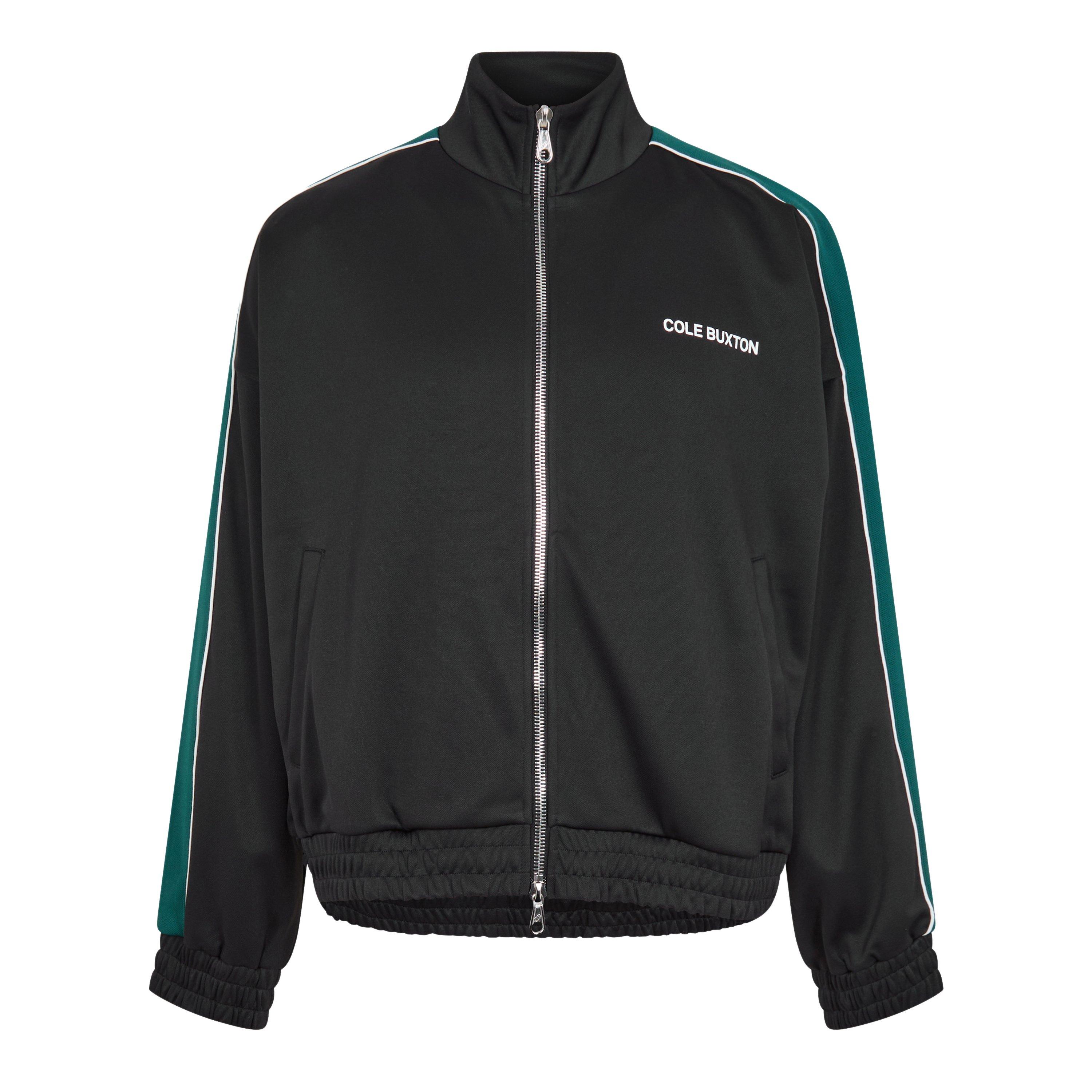 Black/Green - Cole Buxton - Men's Tracksuit Top - 1