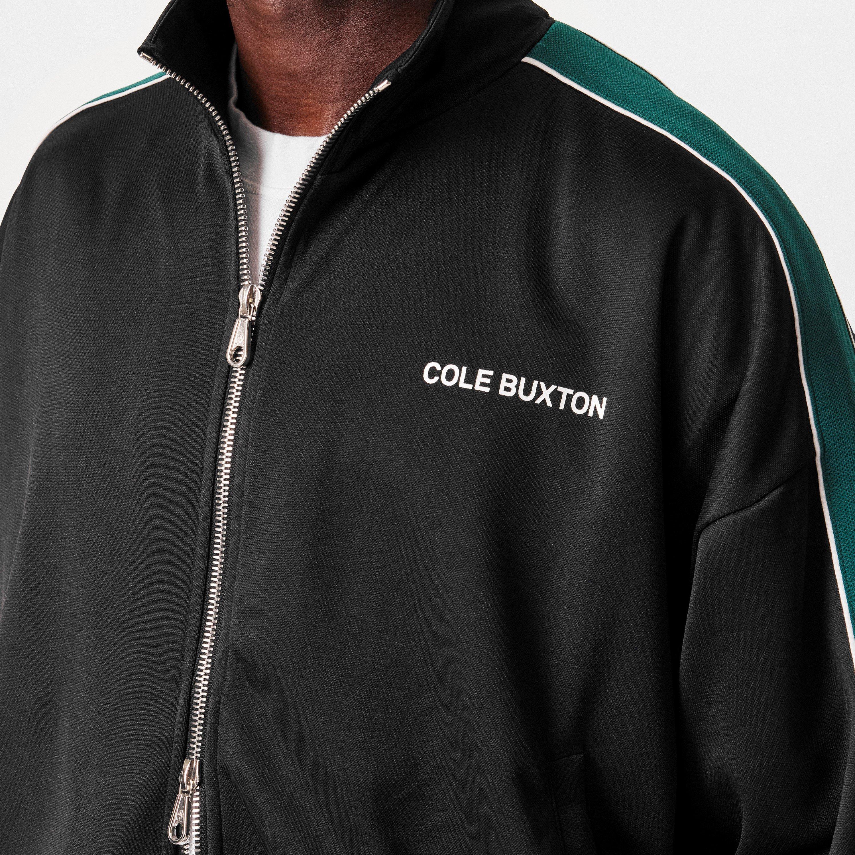Black/Green - Cole Buxton - Men's Tracksuit Top - 5