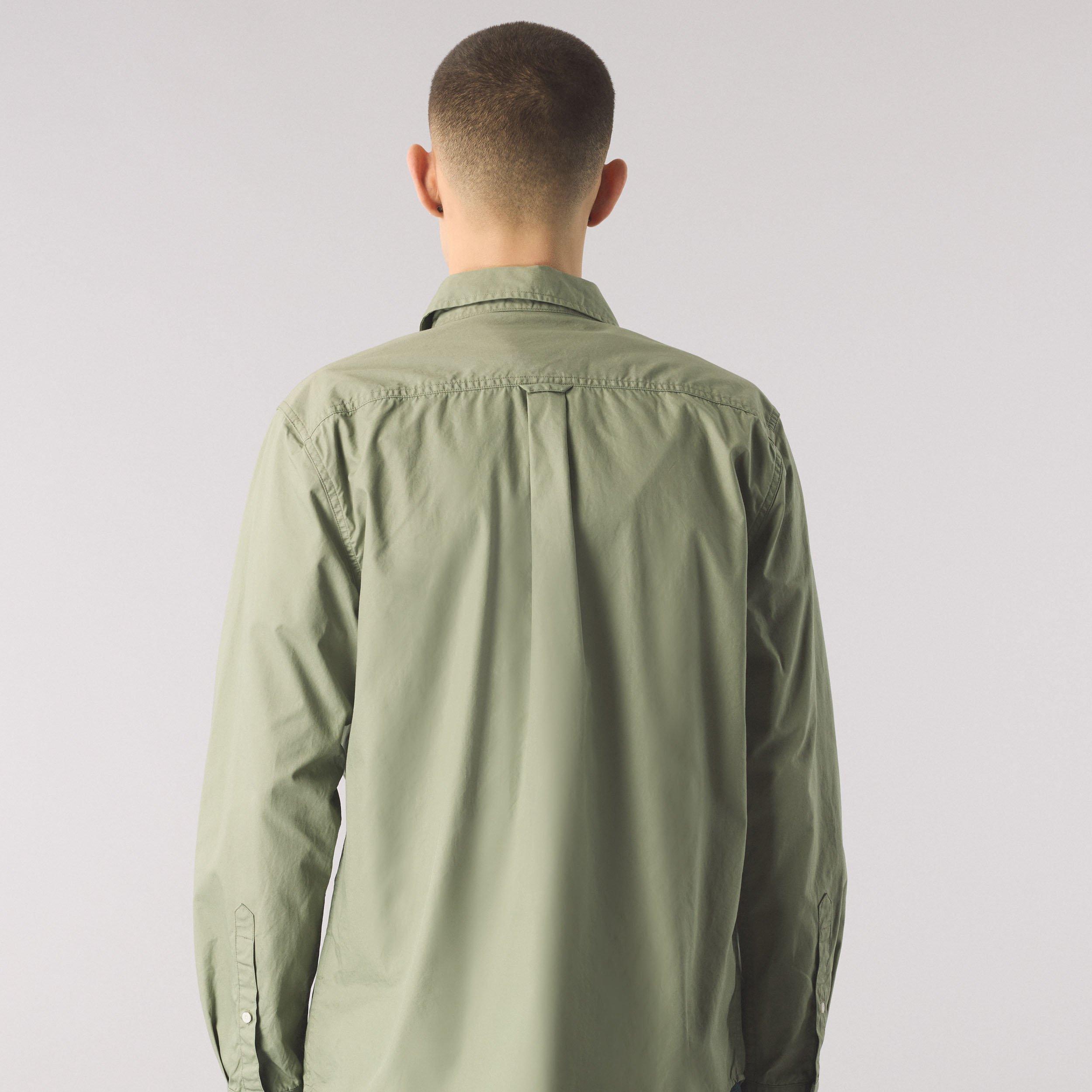 Grøn - Pretty Green - Men's Brentwood Long-Sleeve Plain Shirt - 4