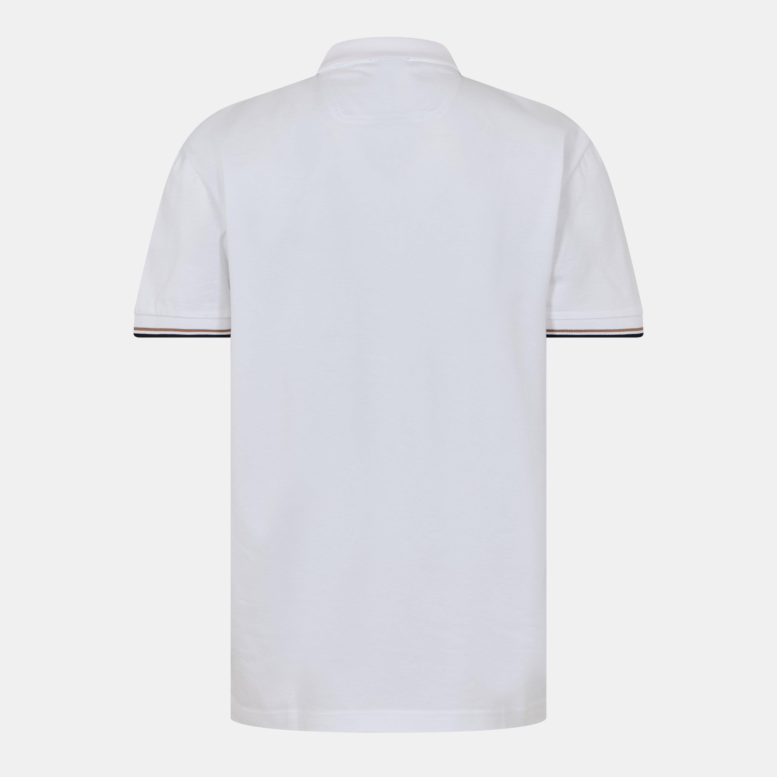 White 100 - Boss - Men's Philix Pima Green Cotton Short Sleeve Polo Shirt - 2