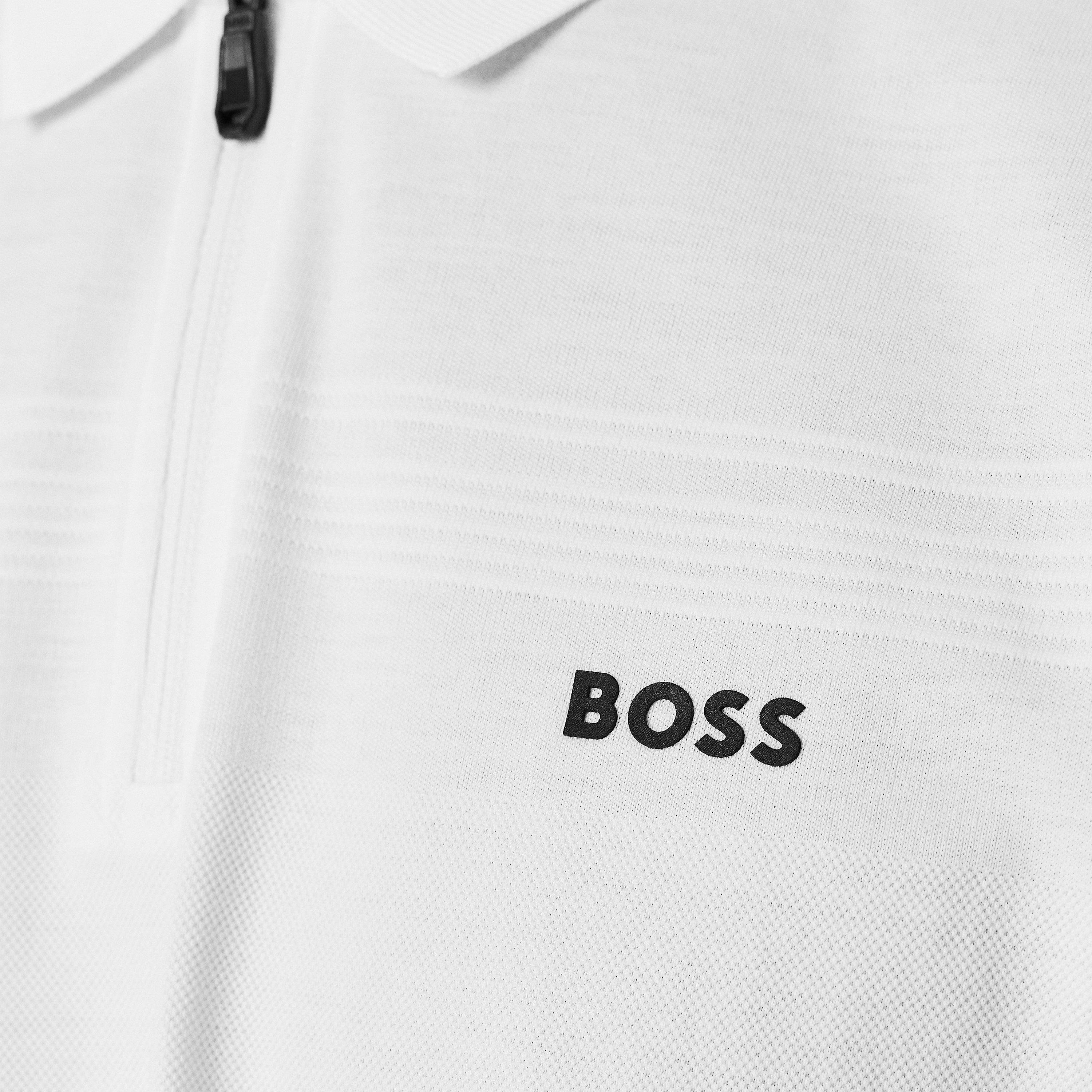 White 100 - Boss - Men's Philix Pima Green Cotton Short Sleeve Polo Shirt - 5