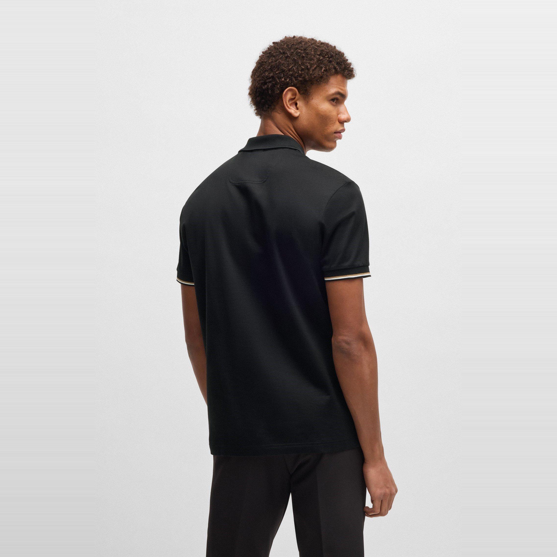 Black 001 - Boss - Men's HBG Philix Short-Sleeve Polo Shirt - 3