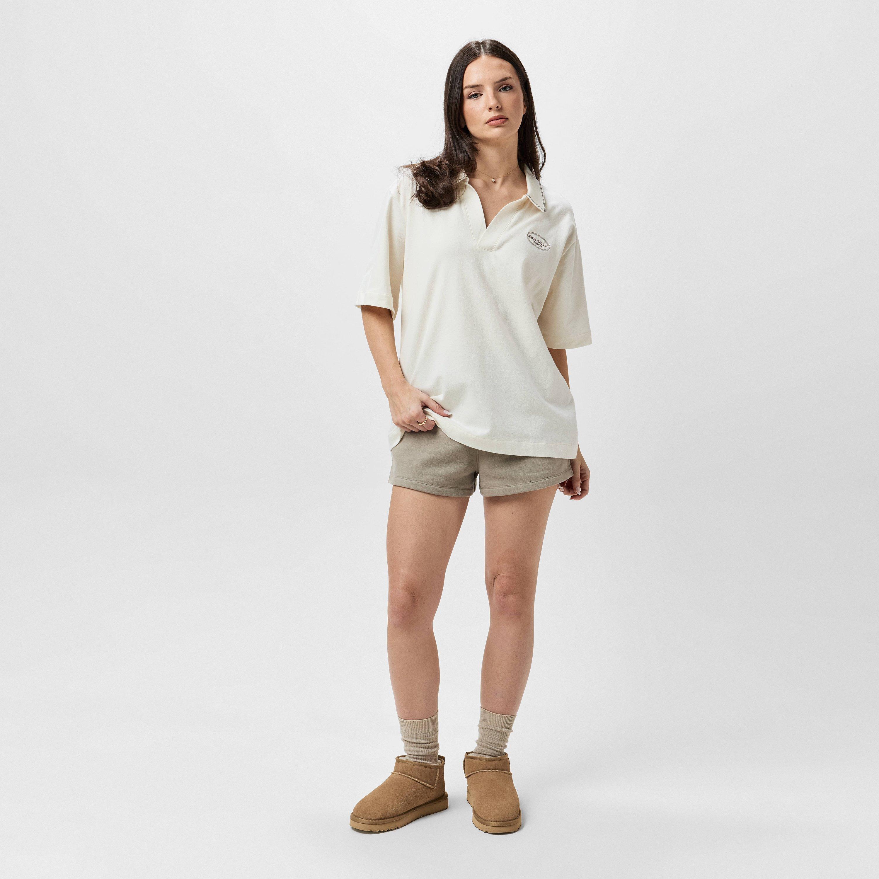 Vintage Weiß - Jack Wills - JW Slouchy Short-Sleeve Polo Shirt - 4