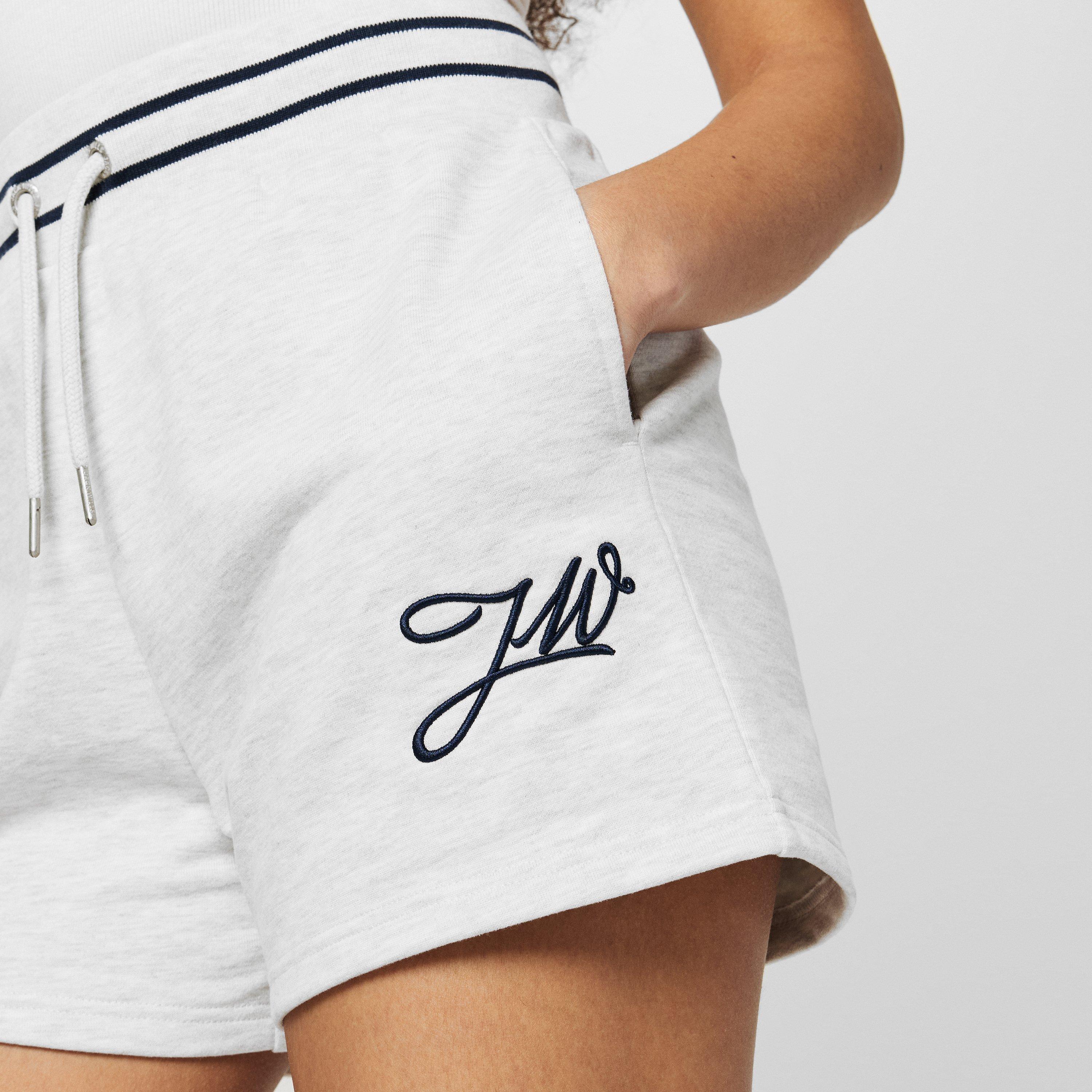 Light Heather - Jack Wills - JW Sport Stripe Fleece Jogger Shorts - 5
