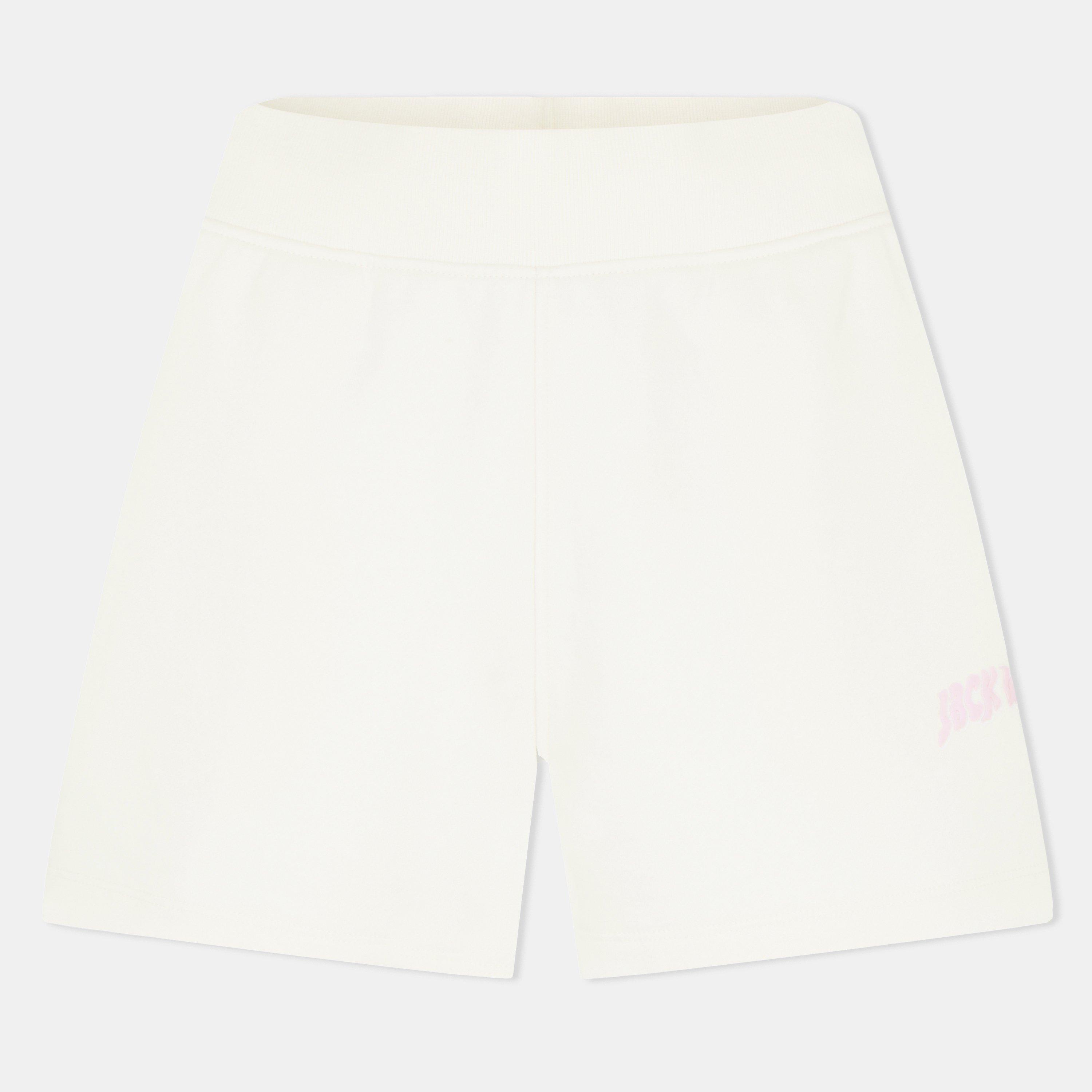Jack Wills Women's Graphic Fleece Jogger Shorts - Vintage White - 10 (S)