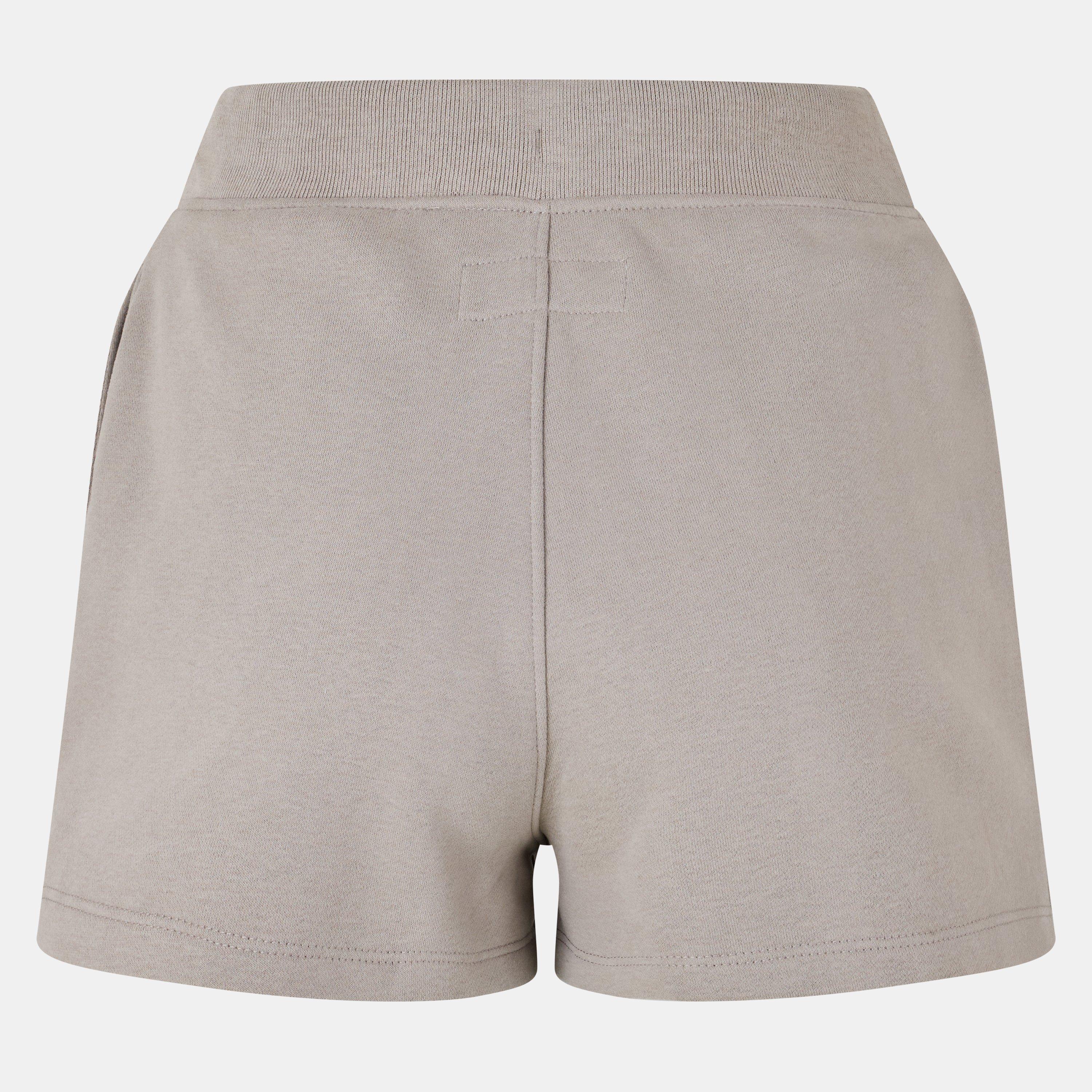 Taupe - Jack Wills - Women's Graphic Fleece Jogger Shorts - 2