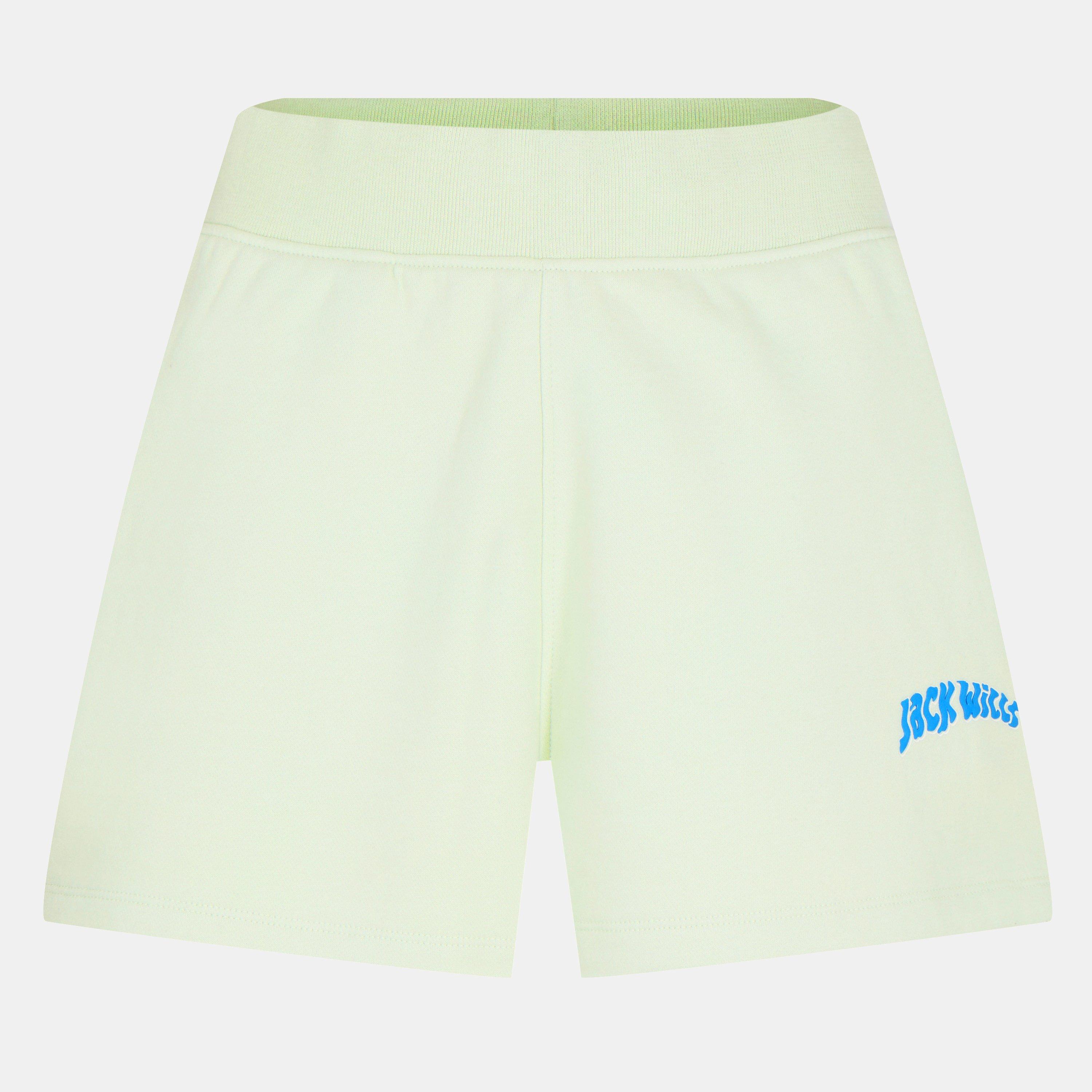 Jack Wills Women's Graphic Fleece Jogger Shorts - Seaglass - 14 (L)