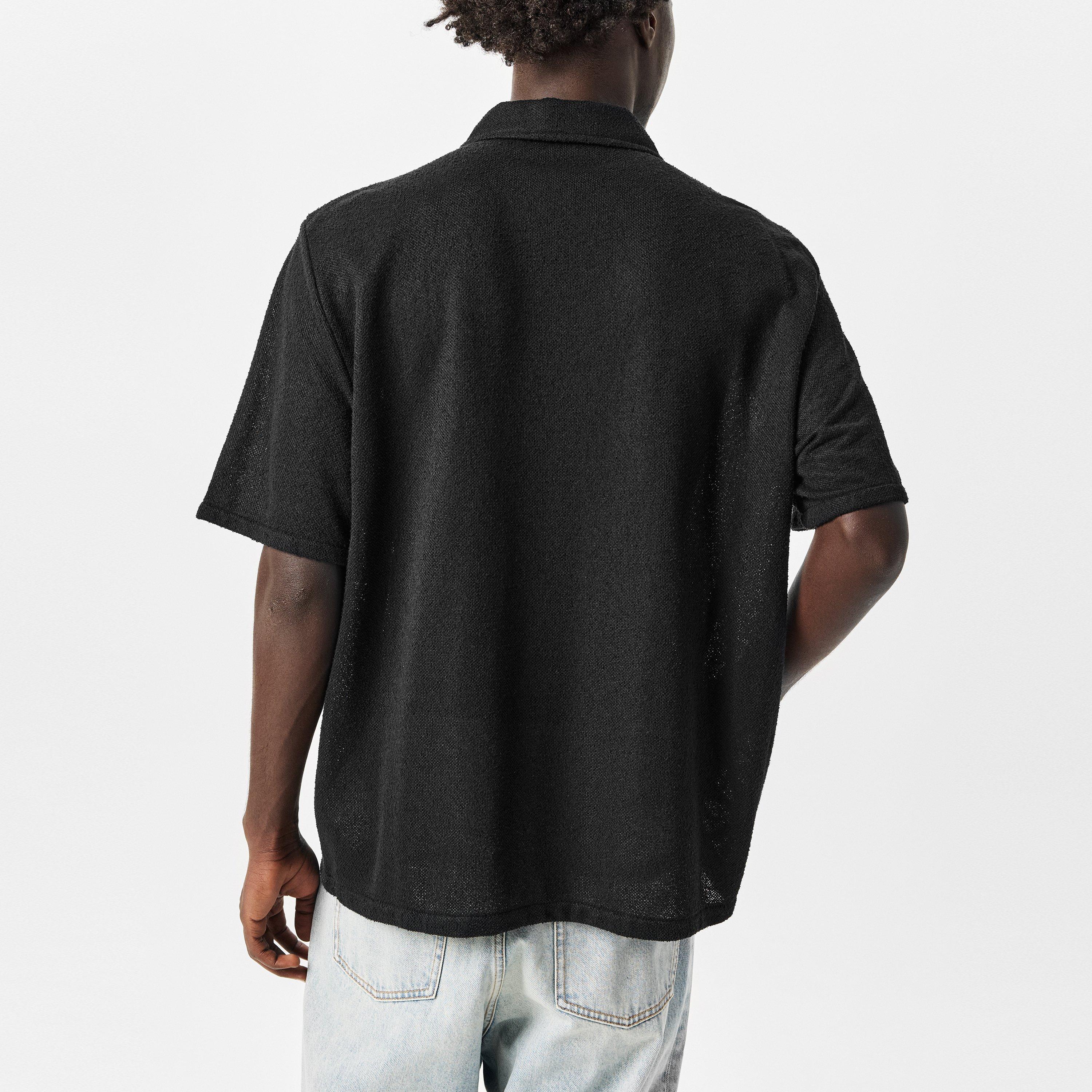 Blk Boucle - Our Legacy - Men's Short Sleeve Plain Shirt - 4